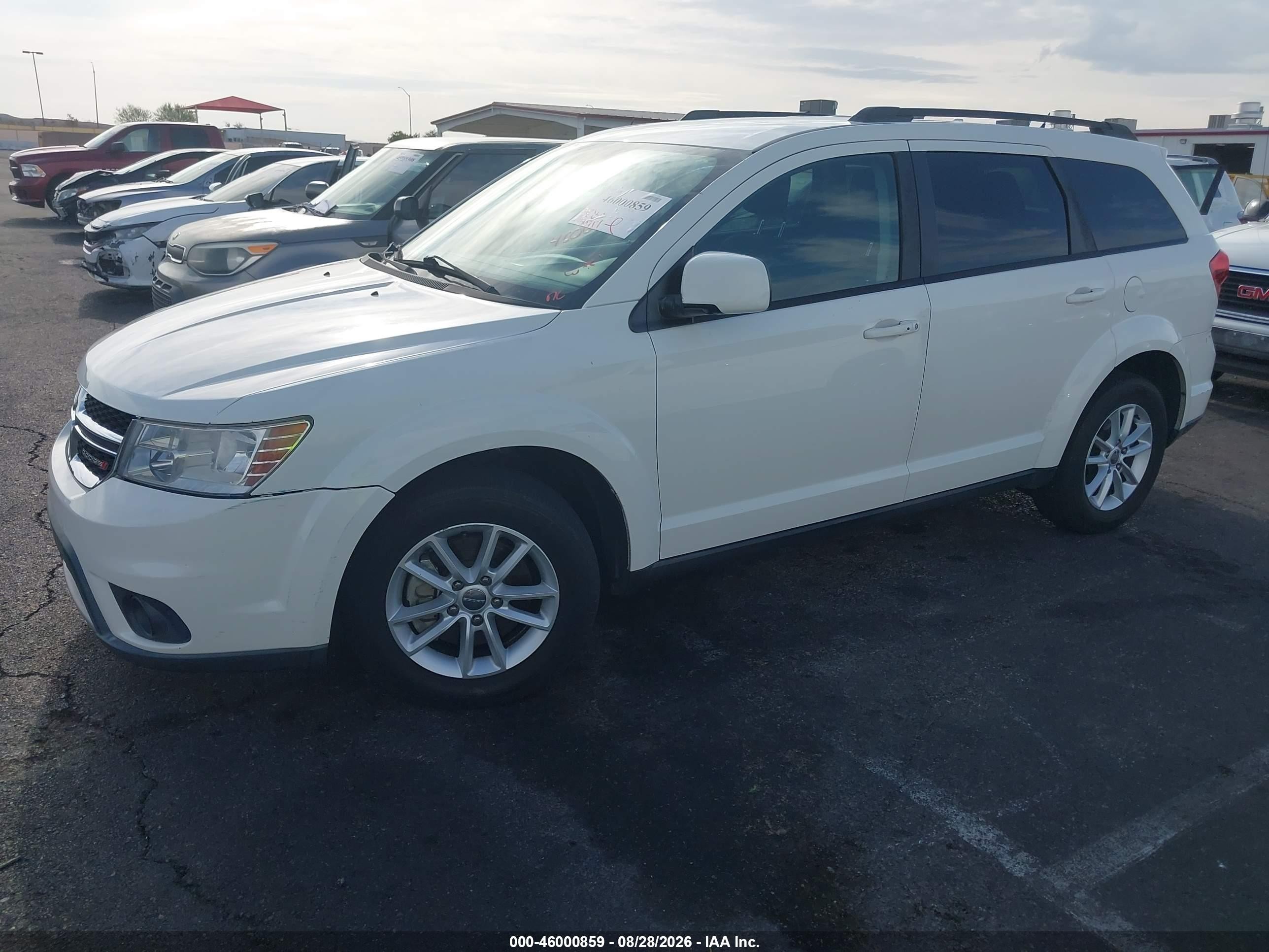 2014 Dodge Journey Sxt White vin: 3C4PDCBG3ET175626