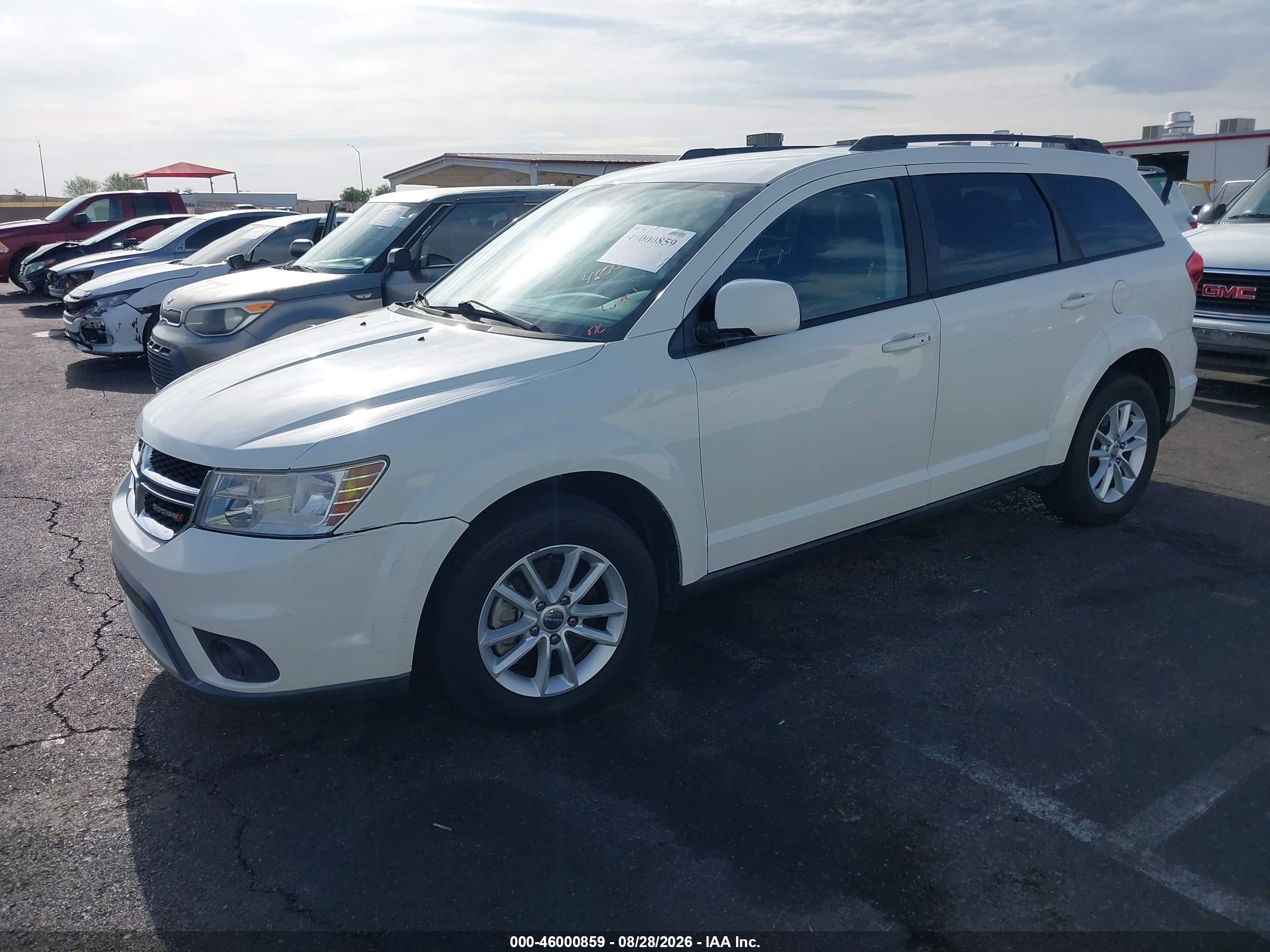 2014 Dodge Journey Sxt White vin: 3C4PDCBG3ET175626