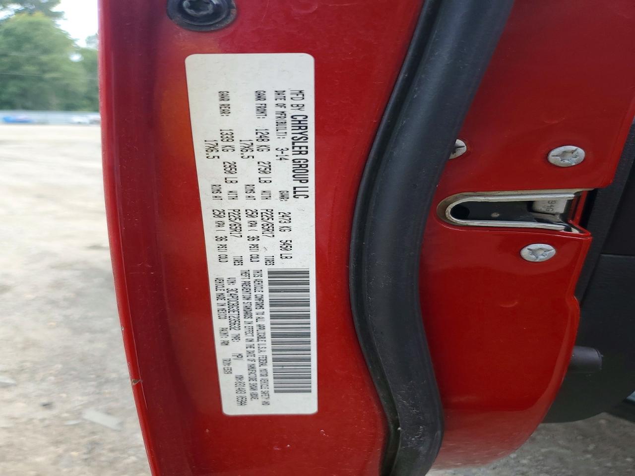 2014 Dodge Journey Sxt Red vin: 3C4PDCBG3ET235632