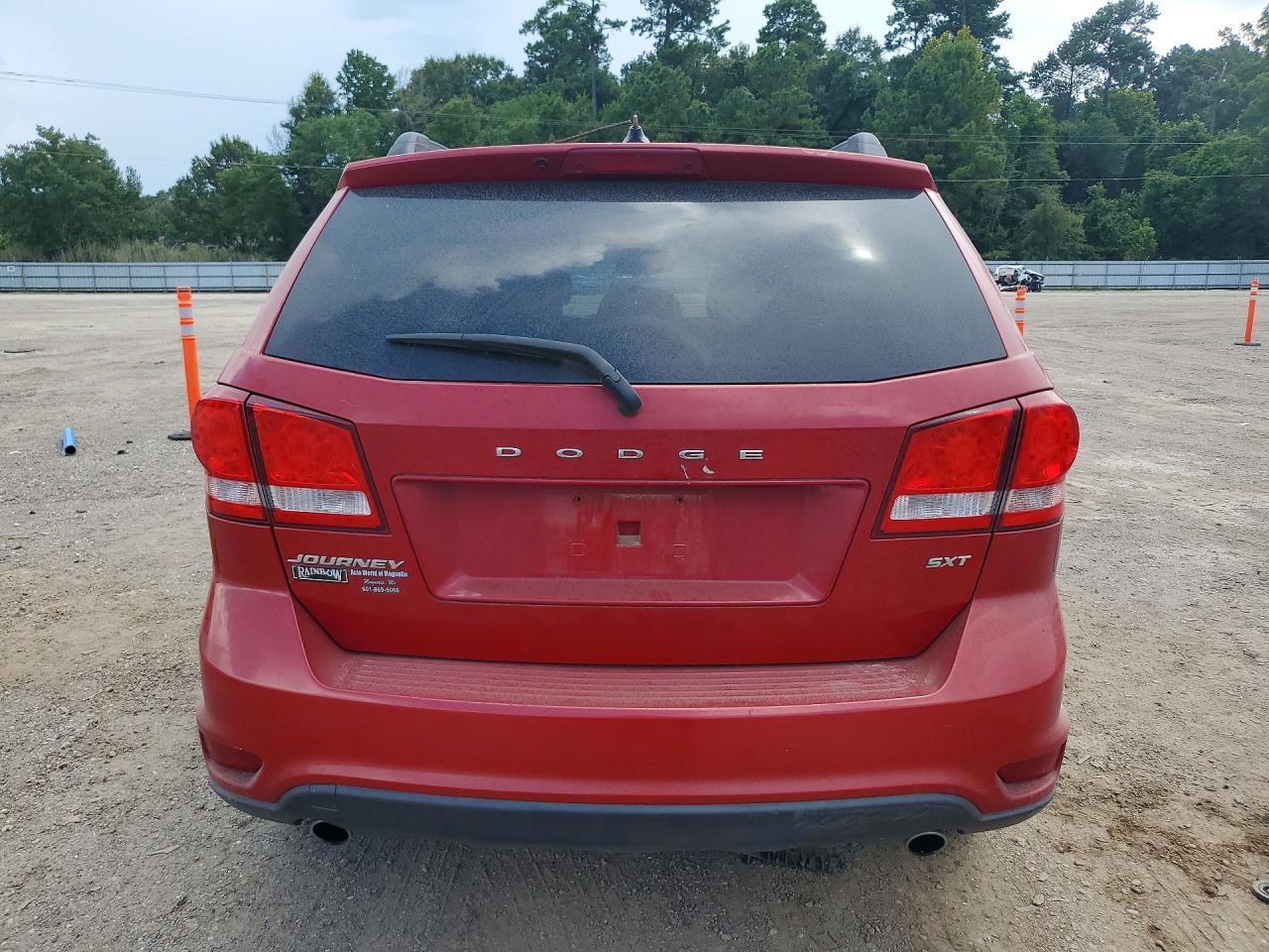 2014 Dodge Journey Sxt Red vin: 3C4PDCBG3ET235632