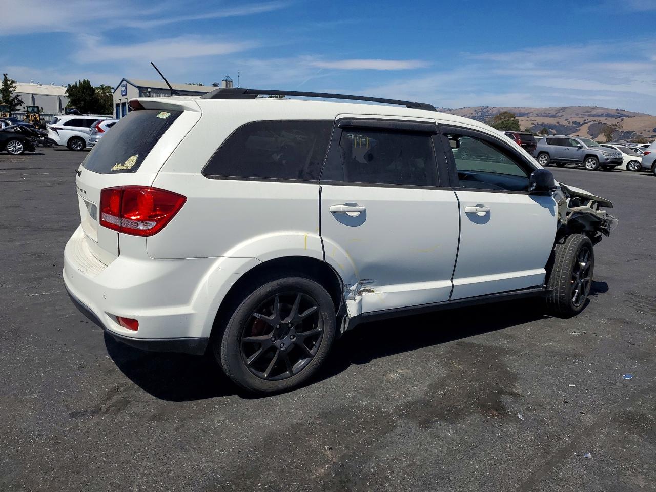 2014 Dodge Journey Sxt White vin: 3C4PDCBG3ET235694
