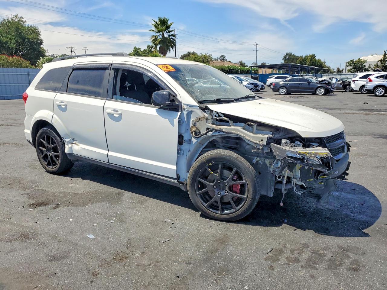 2014 Dodge Journey Sxt White vin: 3C4PDCBG3ET235694