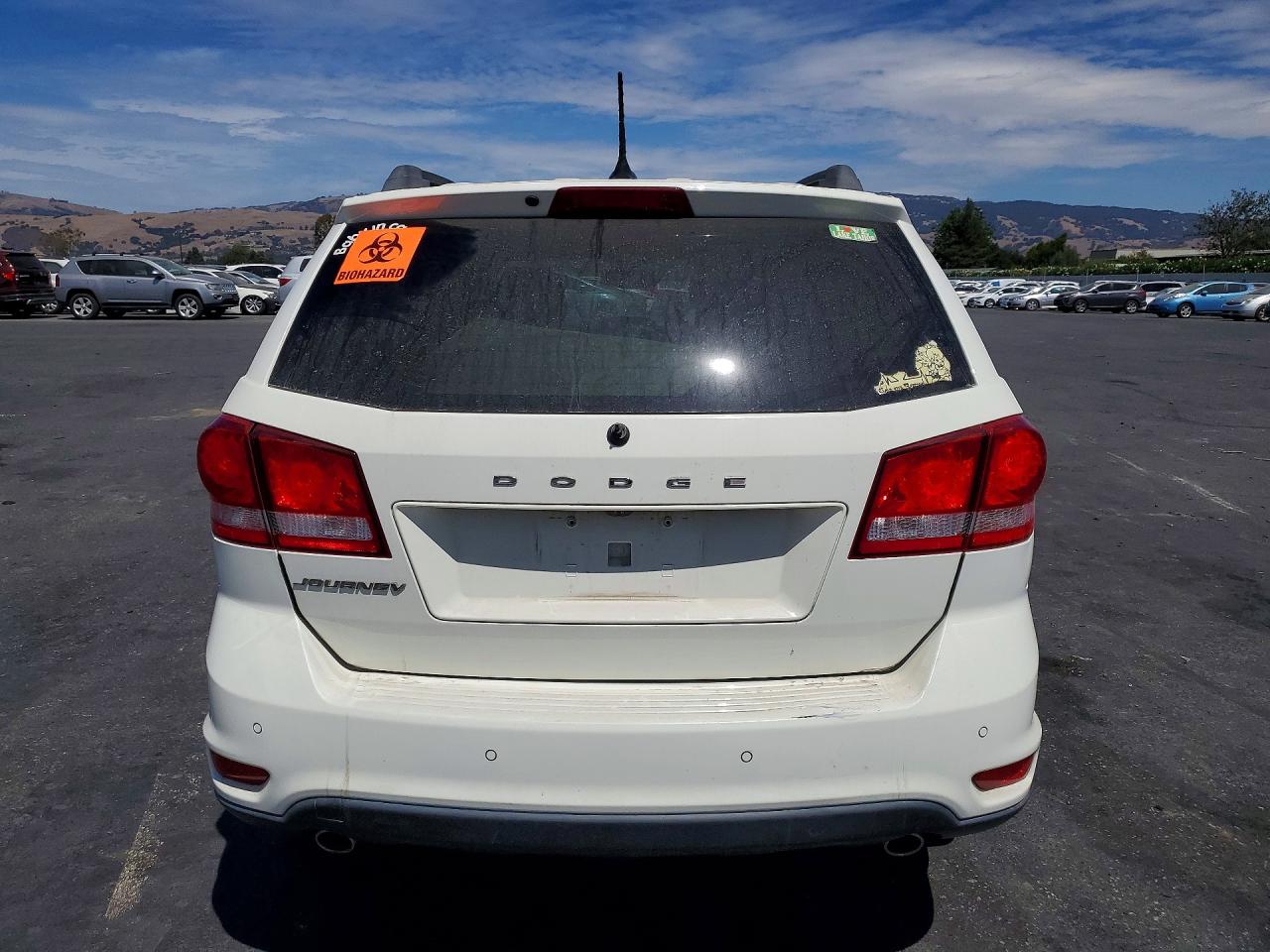 2014 Dodge Journey Sxt White vin: 3C4PDCBG3ET235694