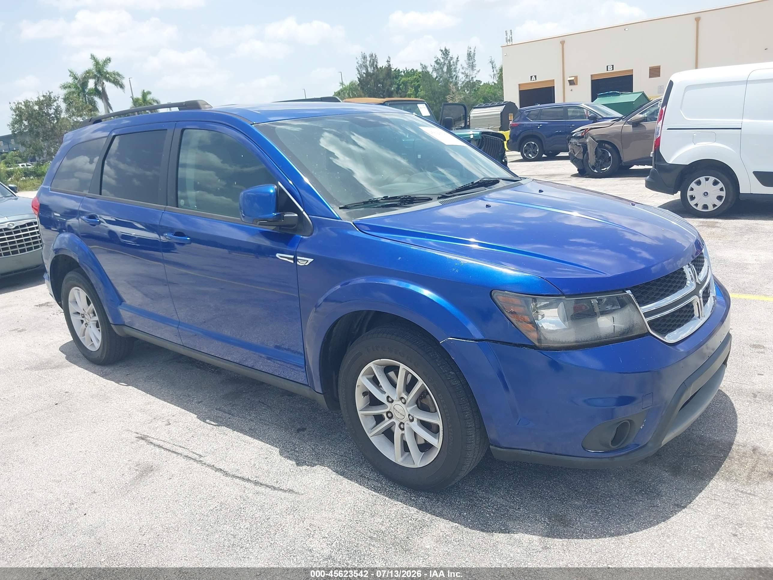 2015 Dodge Journey Sxt Синий vin: 3C4PDCBG3FT718457