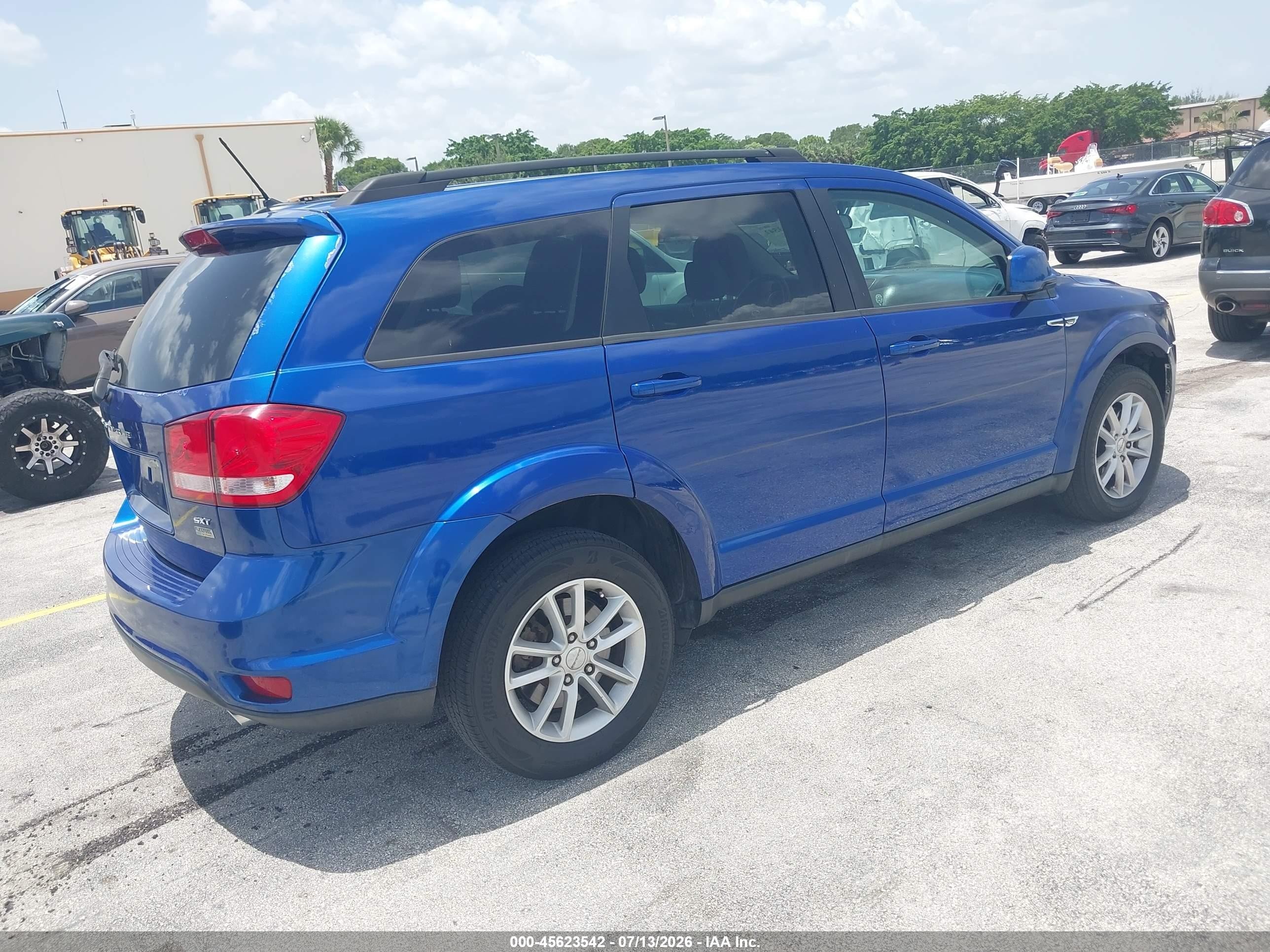 2015 Dodge Journey Sxt Синий vin: 3C4PDCBG3FT718457
