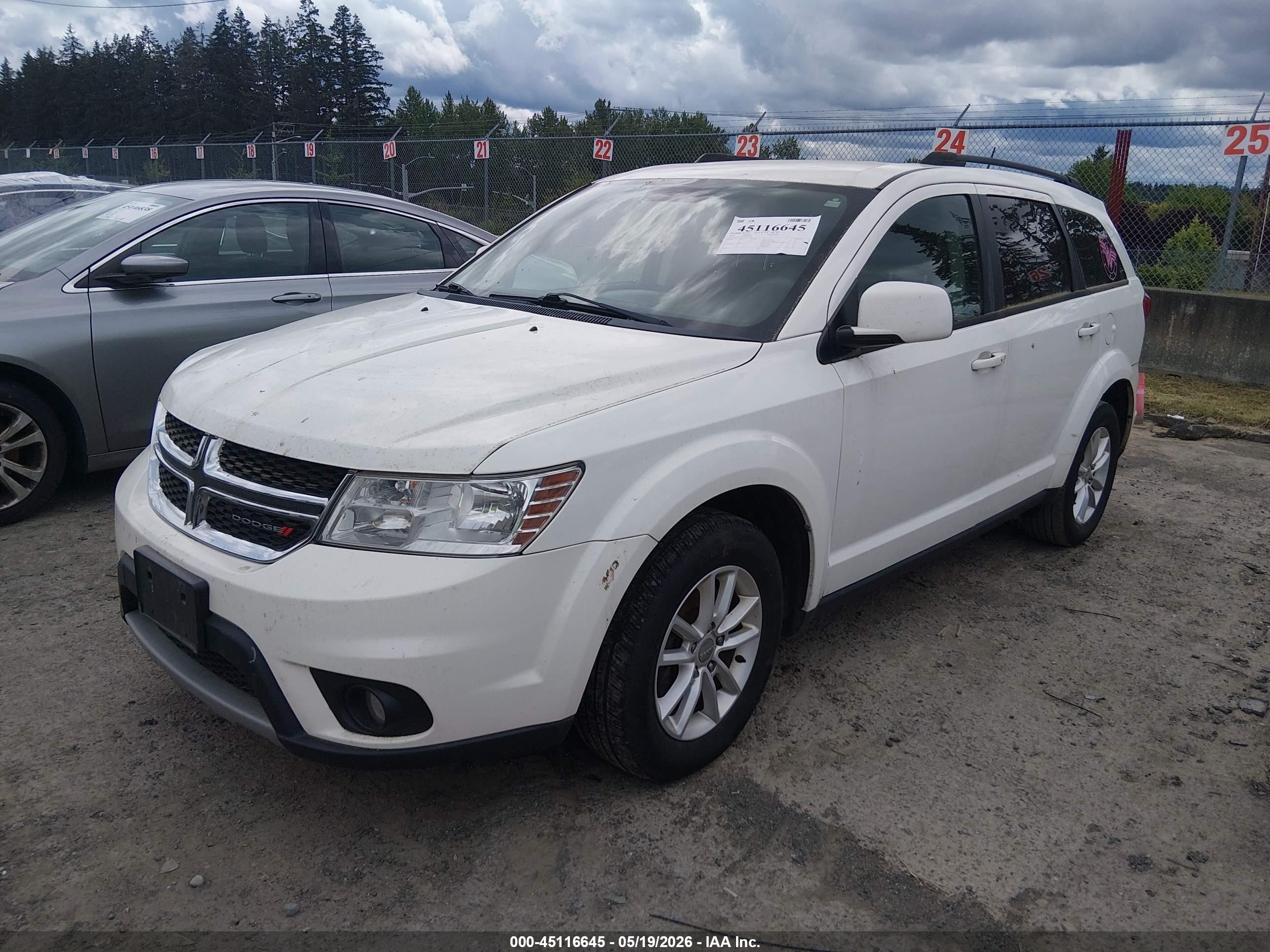2016 Dodge Journey Sxt White vin: 3C4PDCBG3GT231809