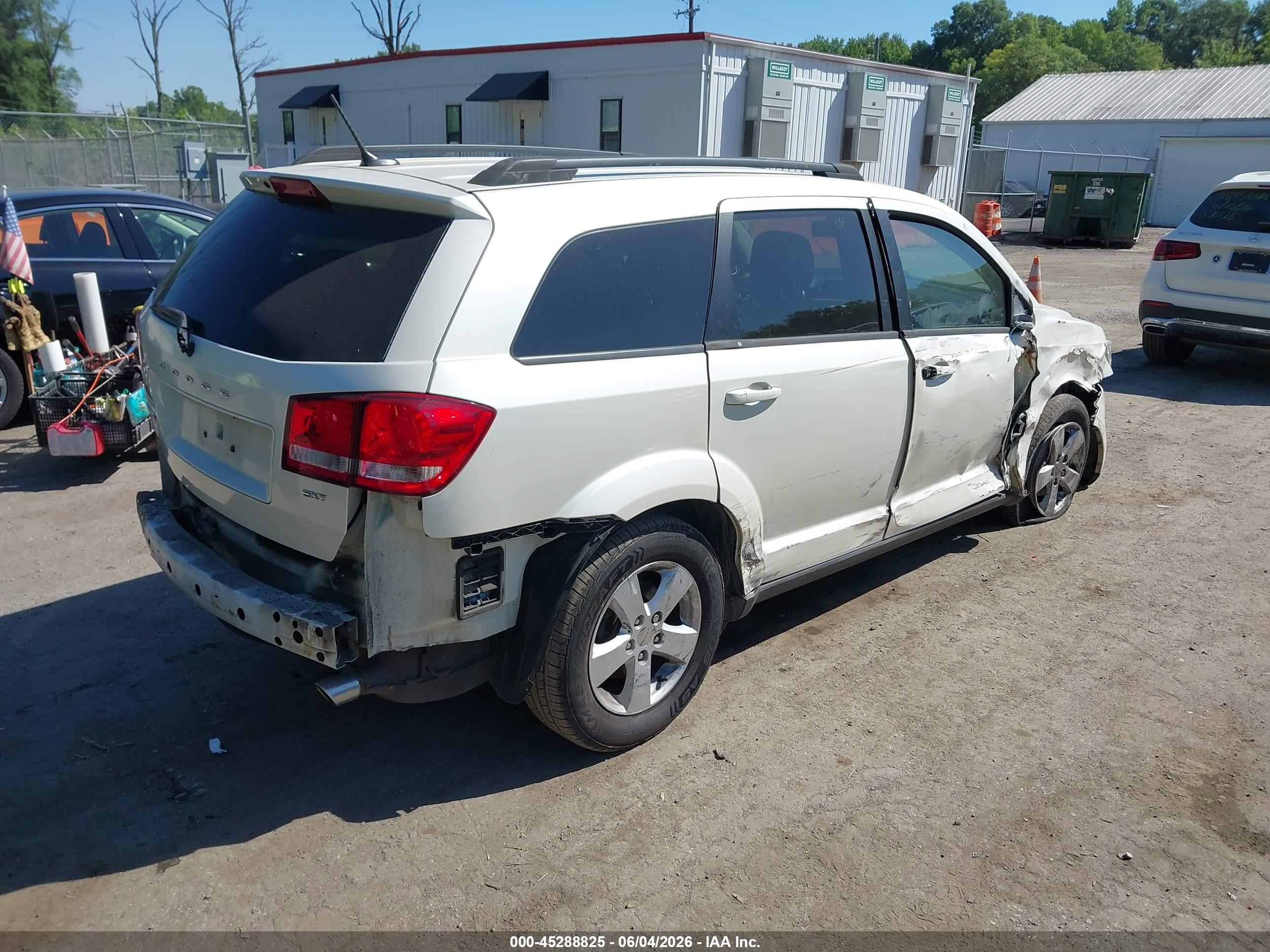 2012 Dodge Journey Sxt White vin: 3C4PDCBG4CT271262