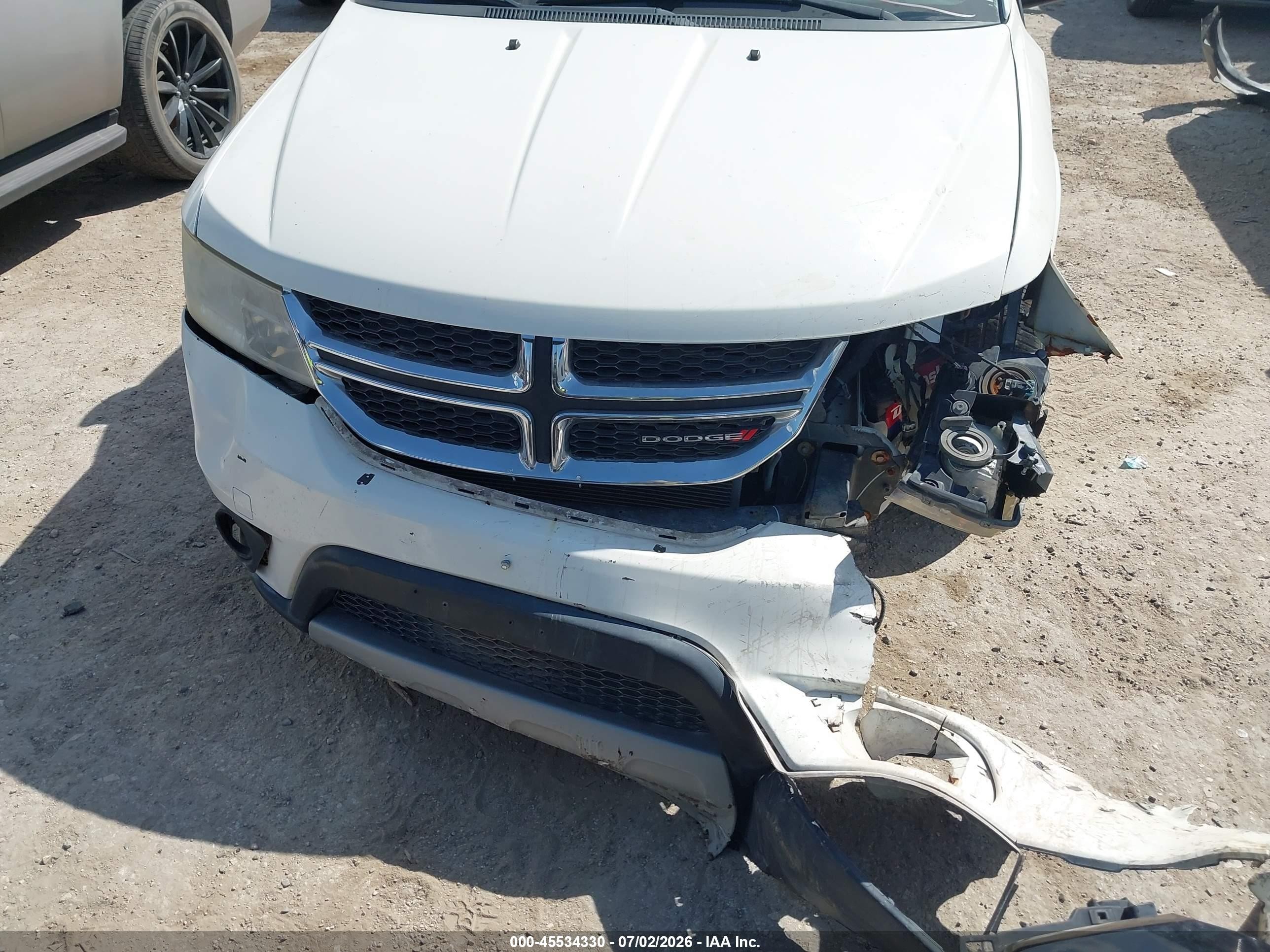 2012 Dodge Journey Sxt White vin: 3C4PDCBG4CT364072