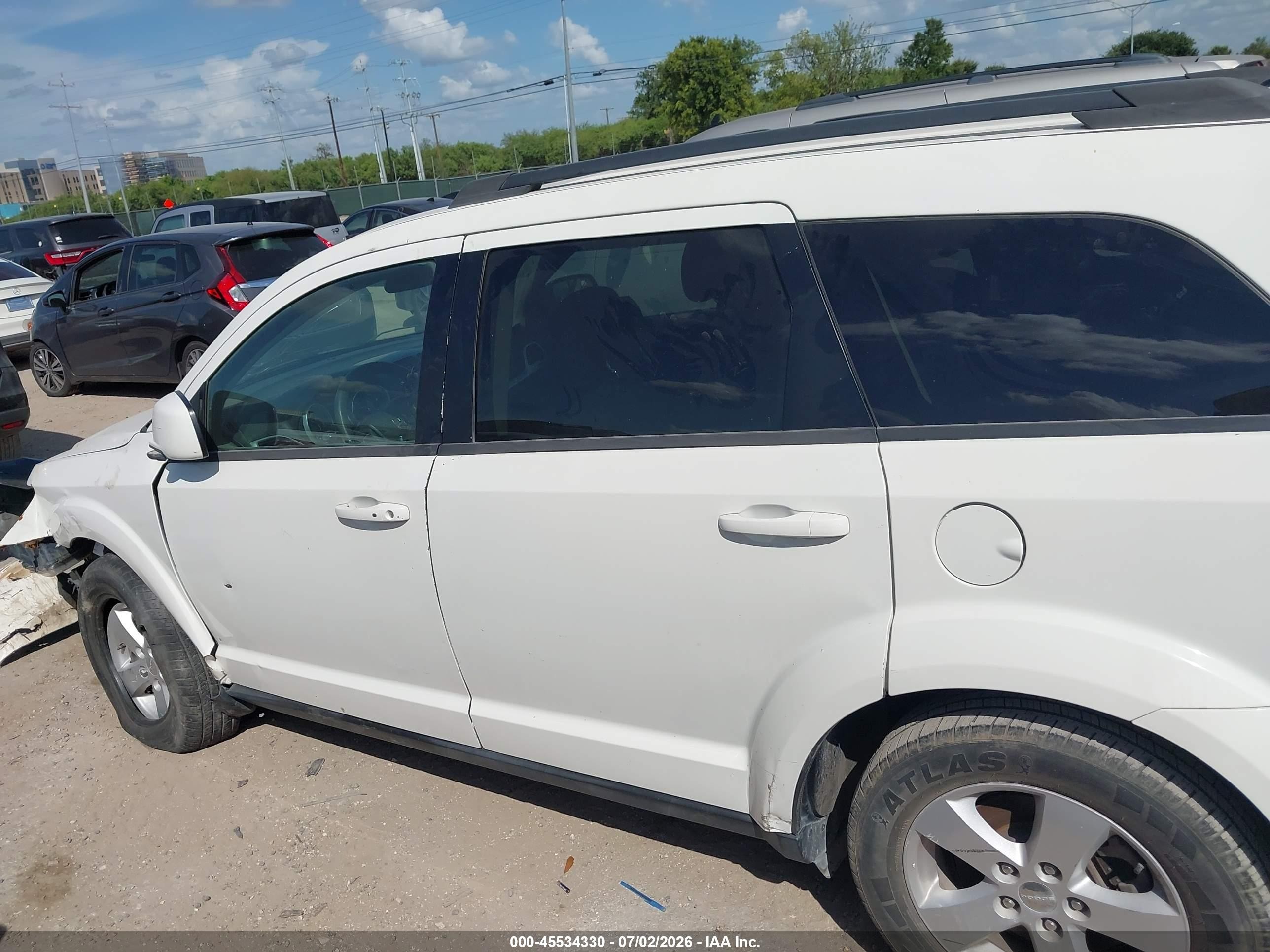 2012 Dodge Journey Sxt White vin: 3C4PDCBG4CT364072