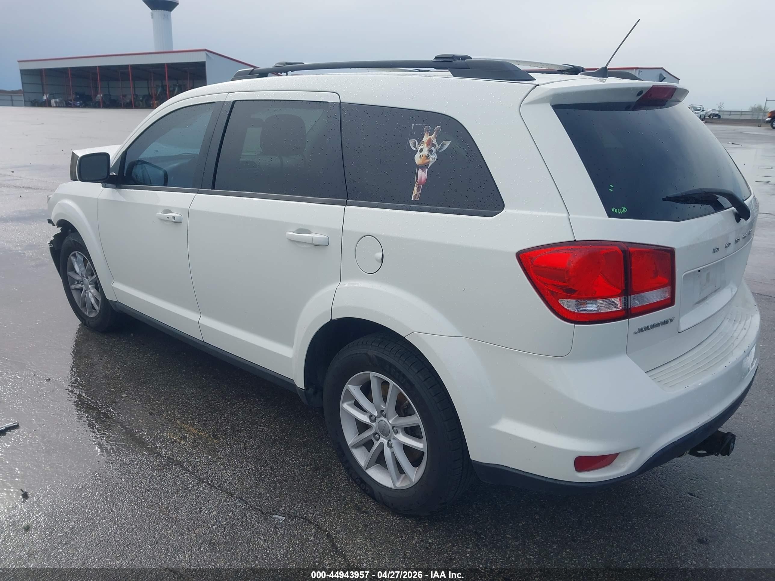 2013 Dodge Journey Sxt White vin: 3C4PDCBG4DT546677