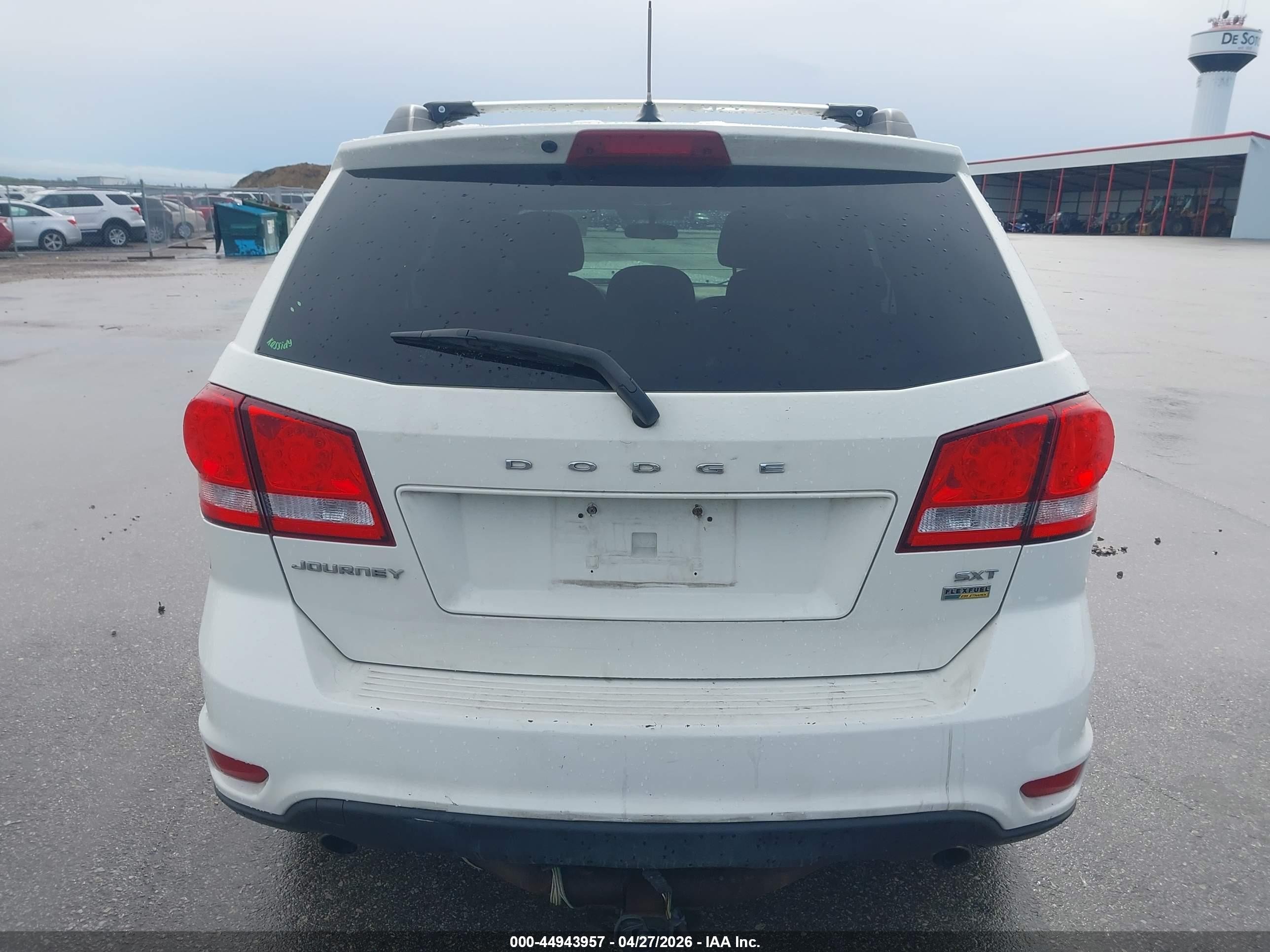 2013 Dodge Journey Sxt White vin: 3C4PDCBG4DT546677