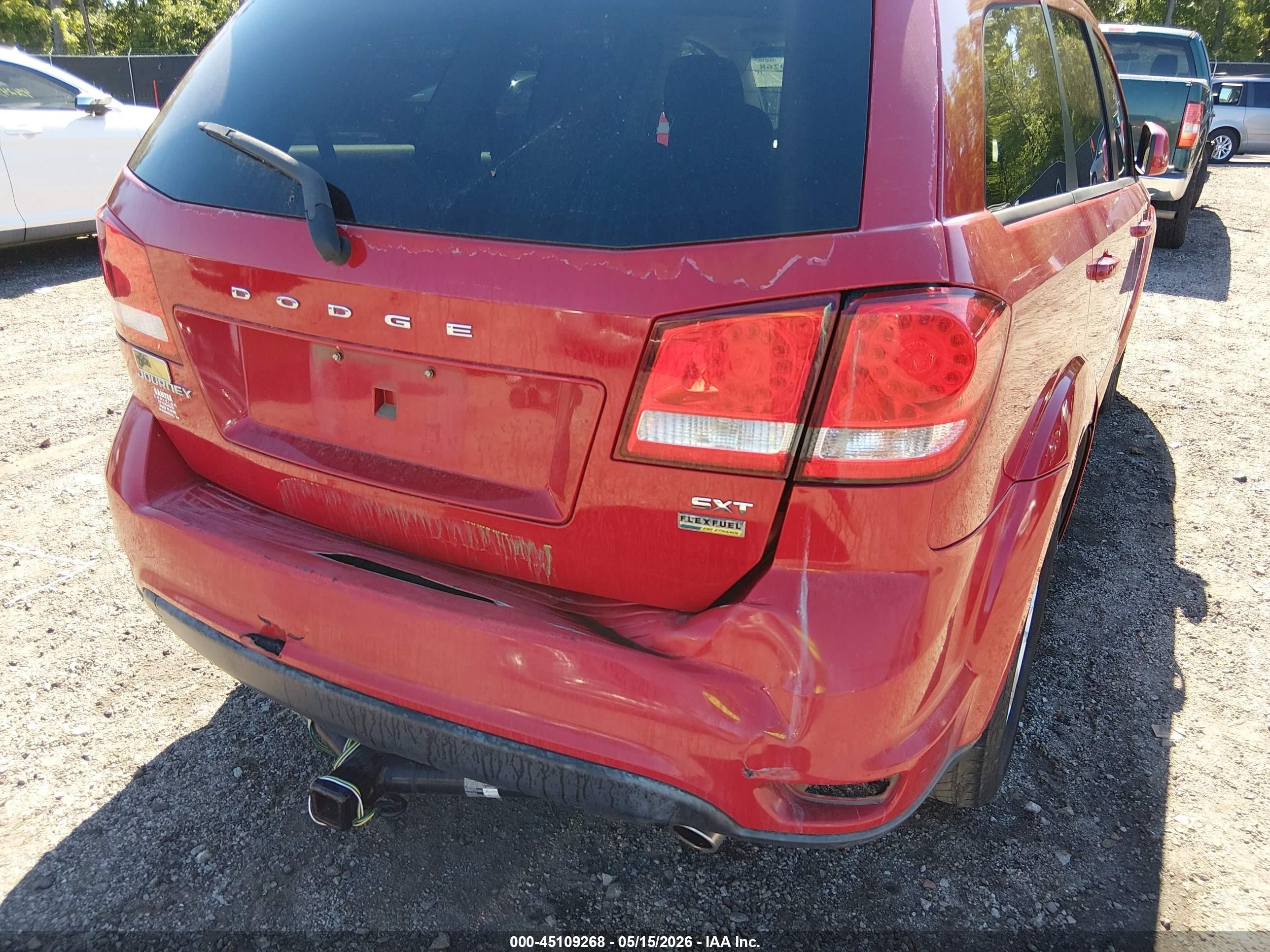 2013 Dodge Journey Sxt Red vin: 3C4PDCBG4DT546954