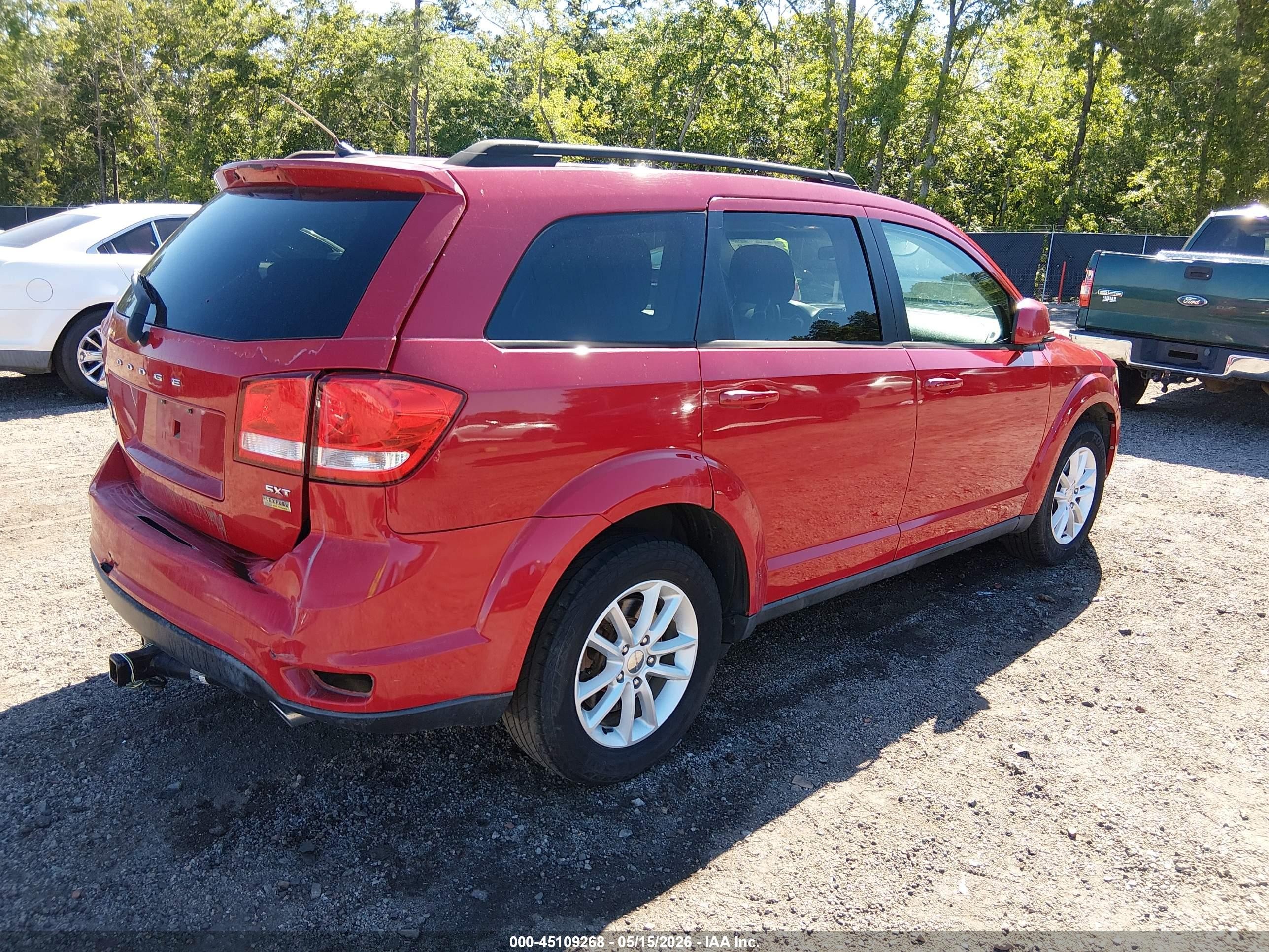 2013 Dodge Journey Sxt Red vin: 3C4PDCBG4DT546954