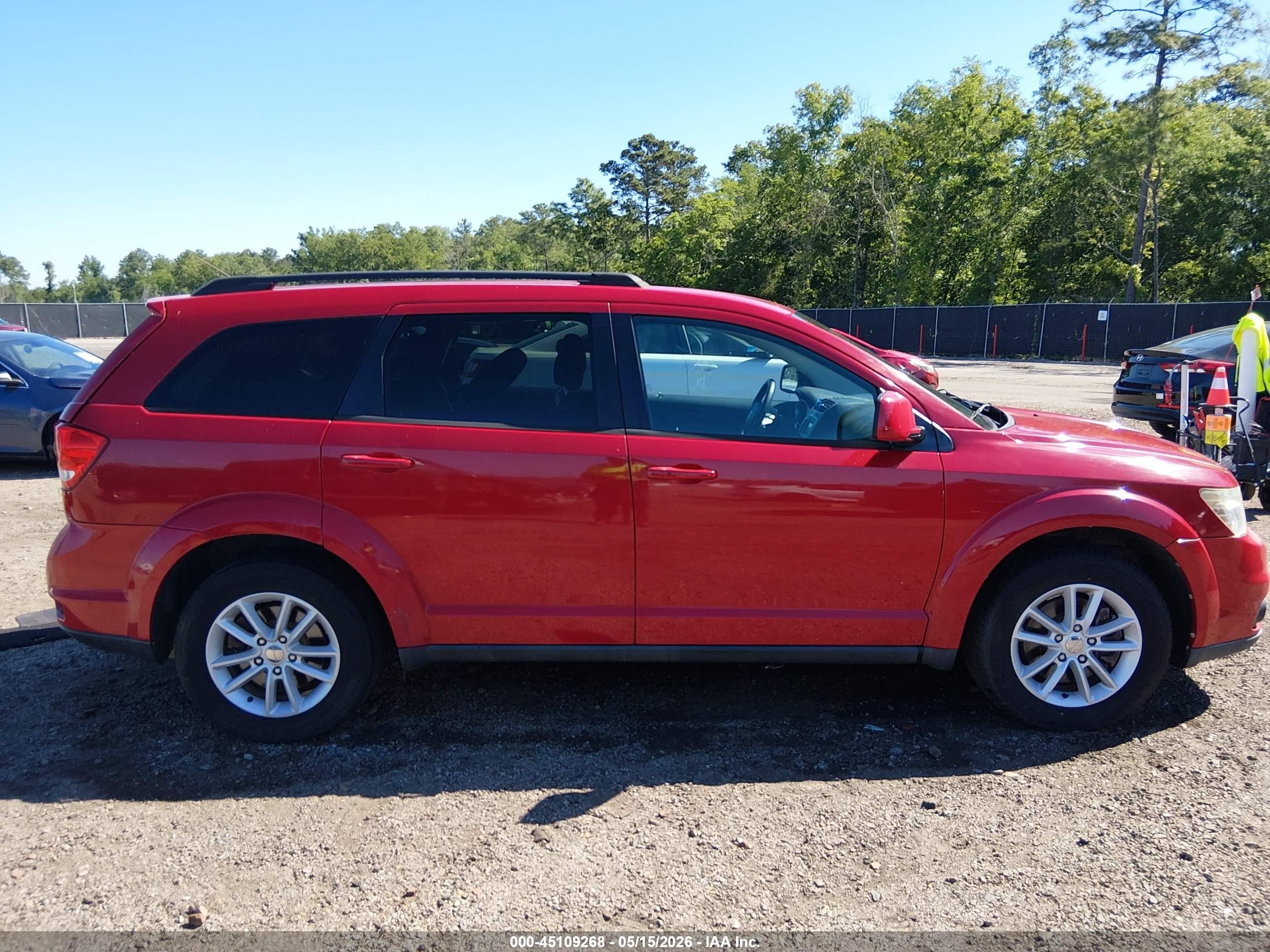 2013 Dodge Journey Sxt Red vin: 3C4PDCBG4DT546954
