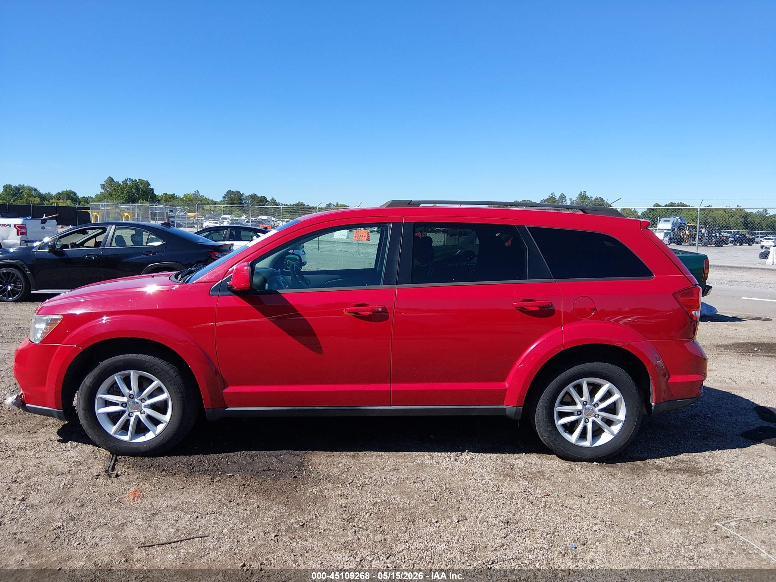 2013 Dodge Journey Sxt Red vin: 3C4PDCBG4DT546954