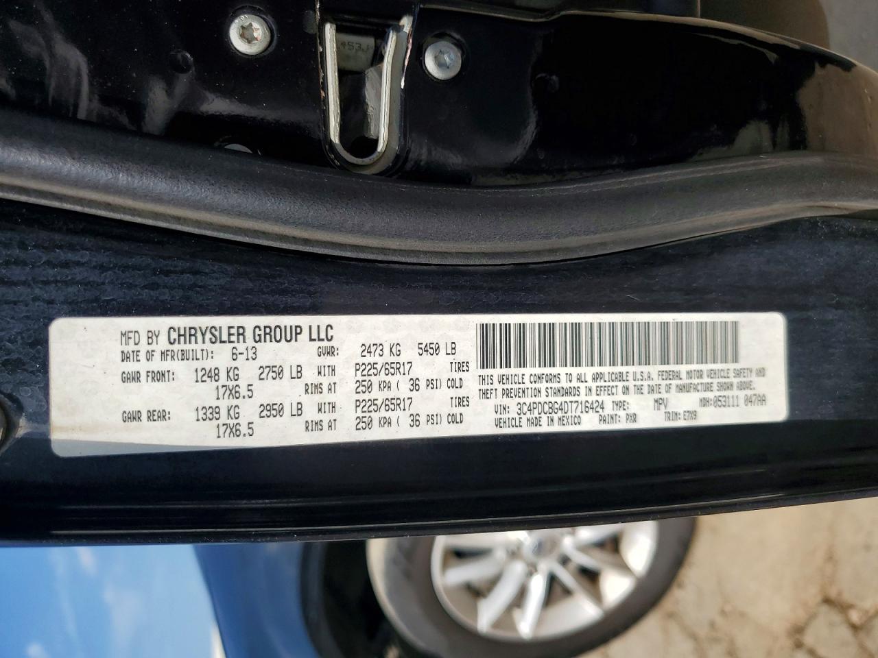 2013 Dodge Journey Sxt Black vin: 3C4PDCBG4DT716424
