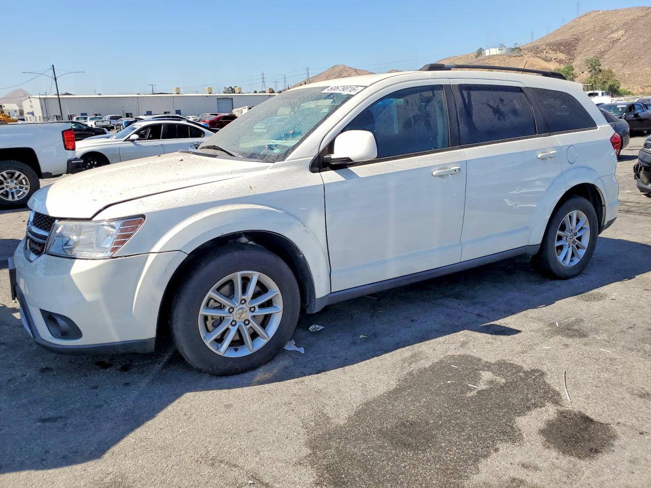 2014 Dodge Journey Sxt White vin: 3C4PDCBG4ET224543