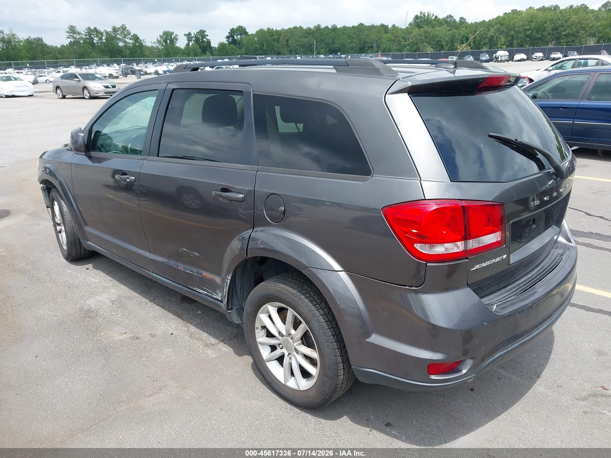 2015 Dodge Journey Sxt Gray vin: 3C4PDCBG4FT591251