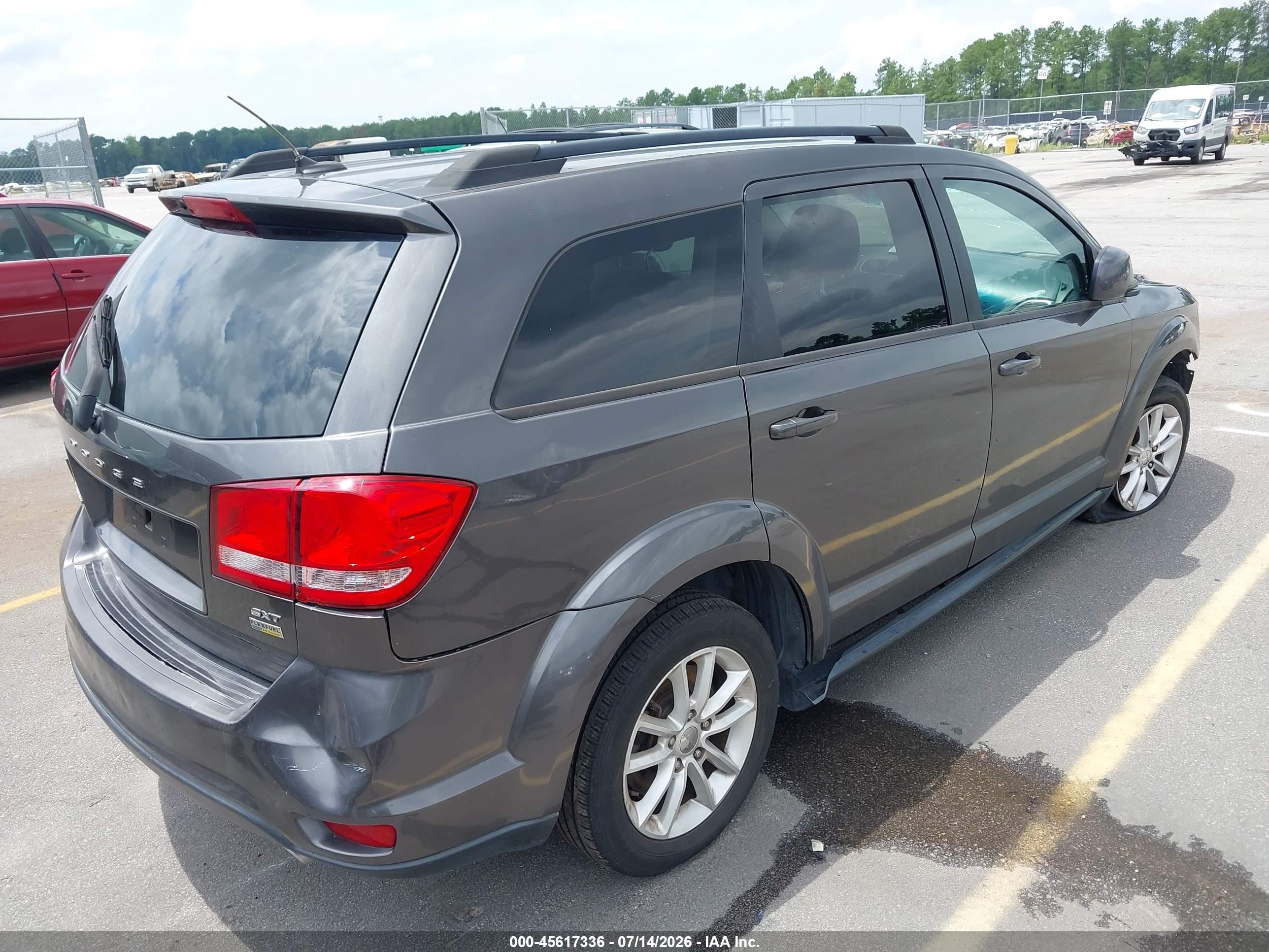 2015 Dodge Journey Sxt Gray vin: 3C4PDCBG4FT591251