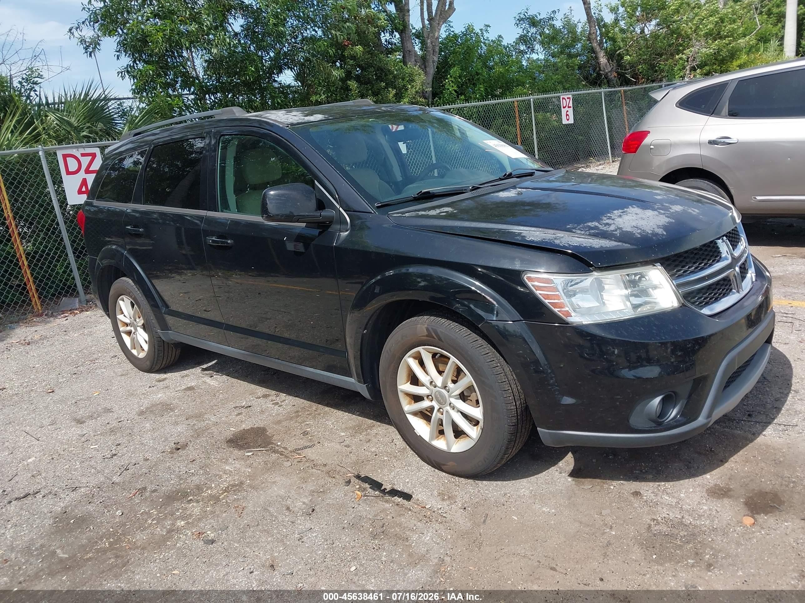 2015 Dodge Journey Sxt Черный vin: 3C4PDCBG4FT649326
