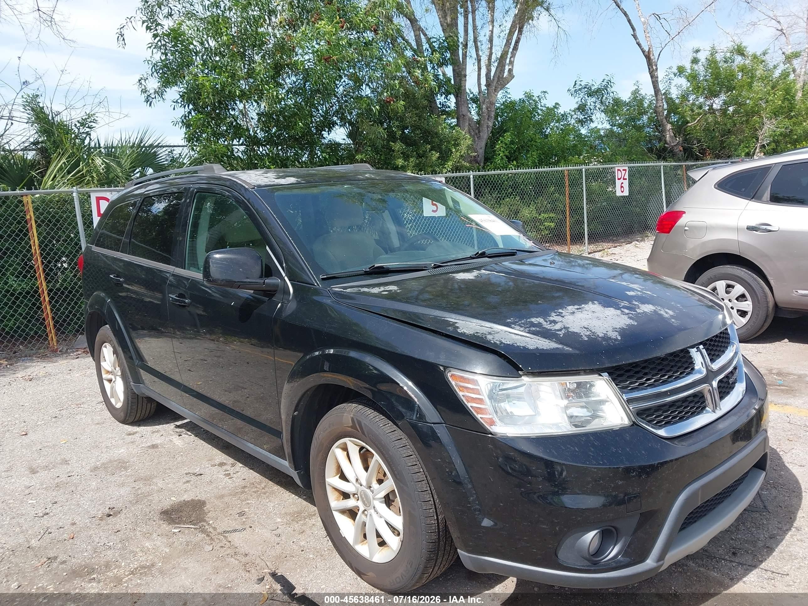 2015 Dodge Journey Sxt Черный vin: 3C4PDCBG4FT649326