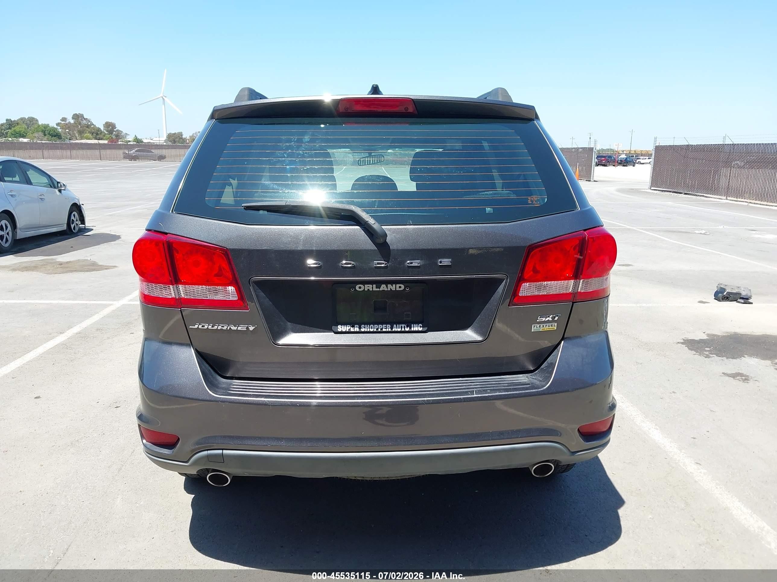 2015 Dodge Journey Sxt Gray vin: 3C4PDCBG4FT755081