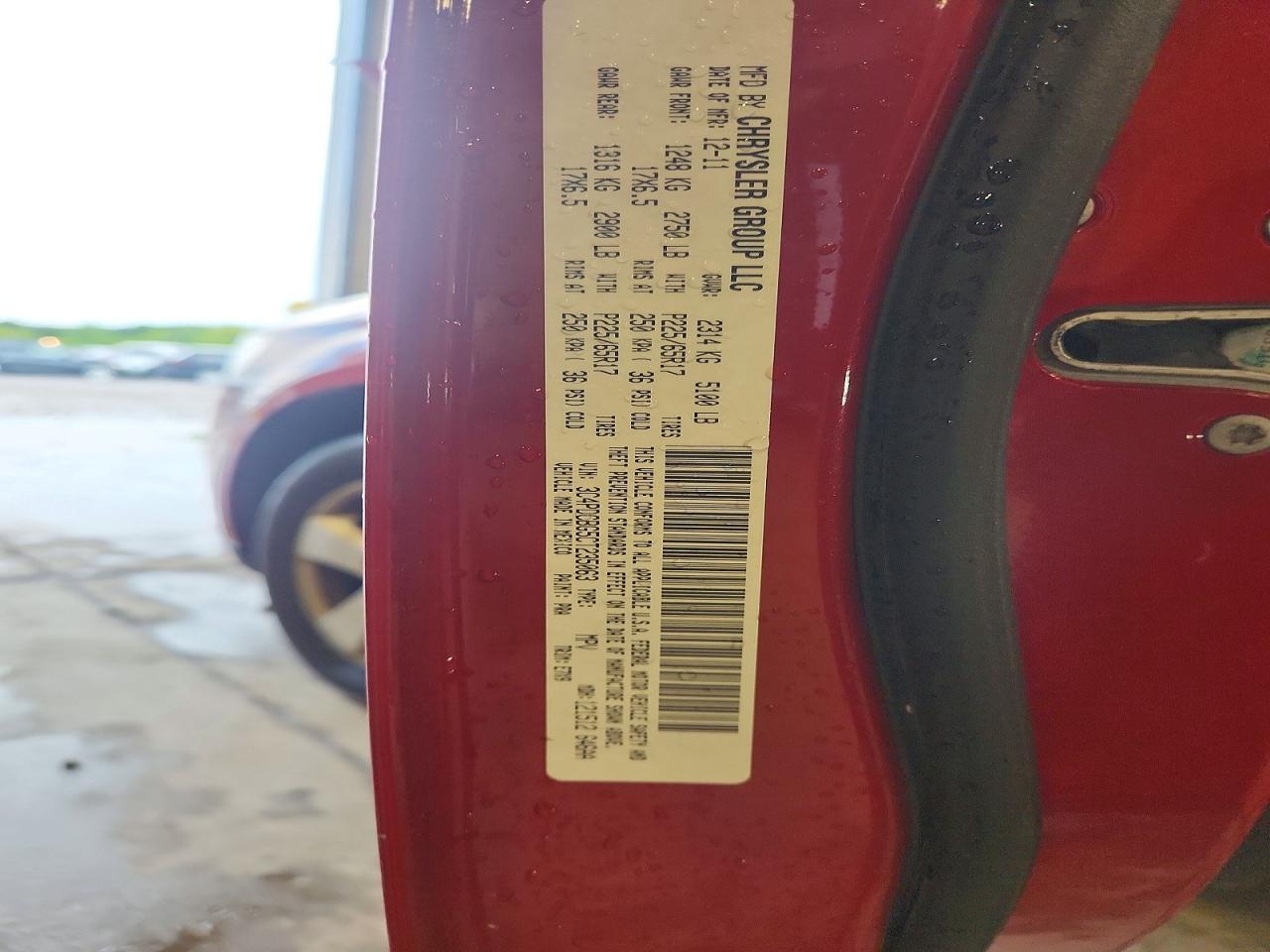 2012 Dodge Journey Sxt Red vin: 3C4PDCBG5CT235063