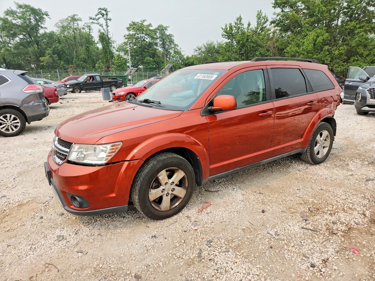 2012 Dodge Journey Sxt Orange vin: 3C4PDCBG5CT395833
