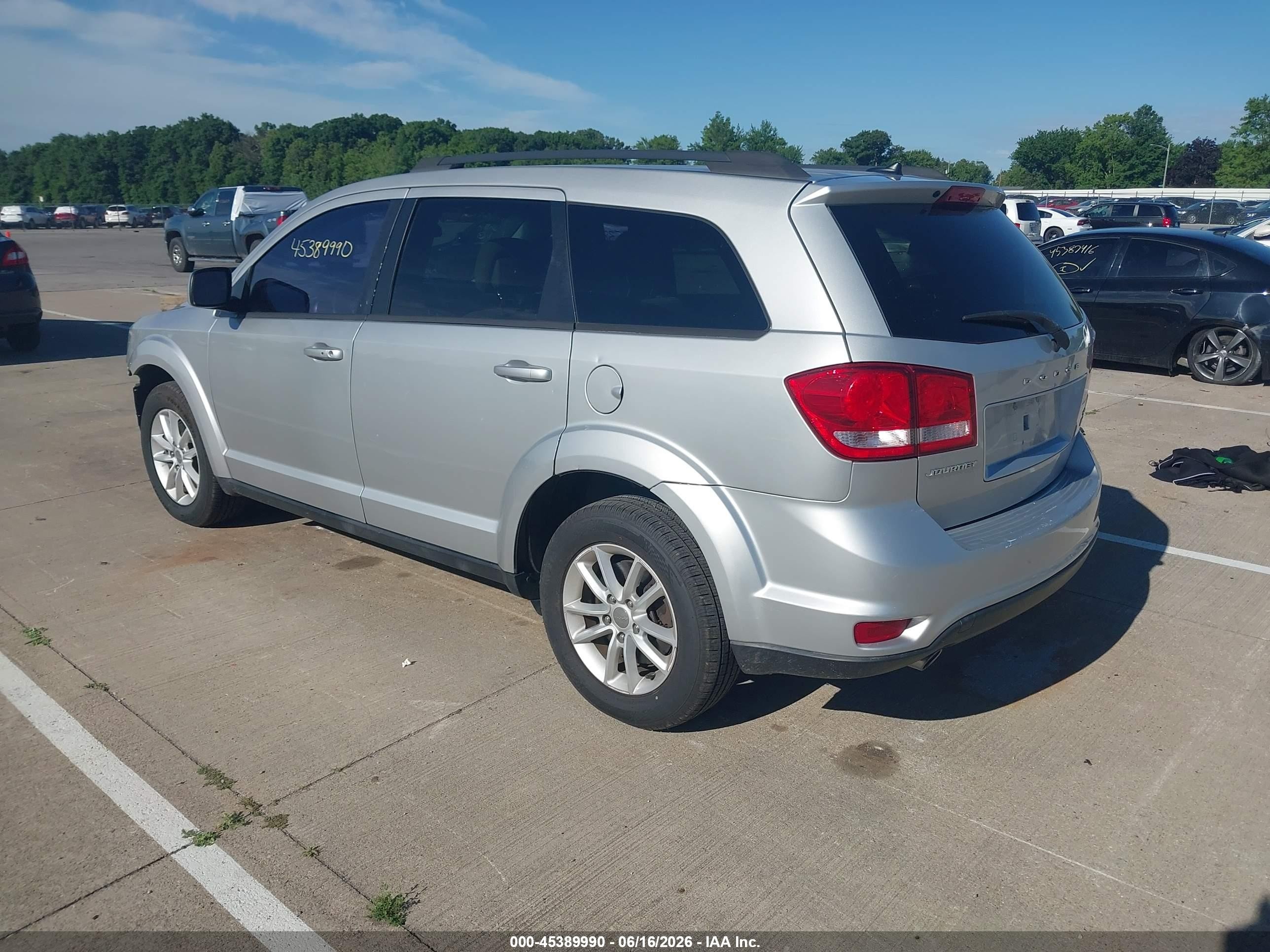 2013 Dodge Journey Sxt Silver vin: 3C4PDCBG5DT555288