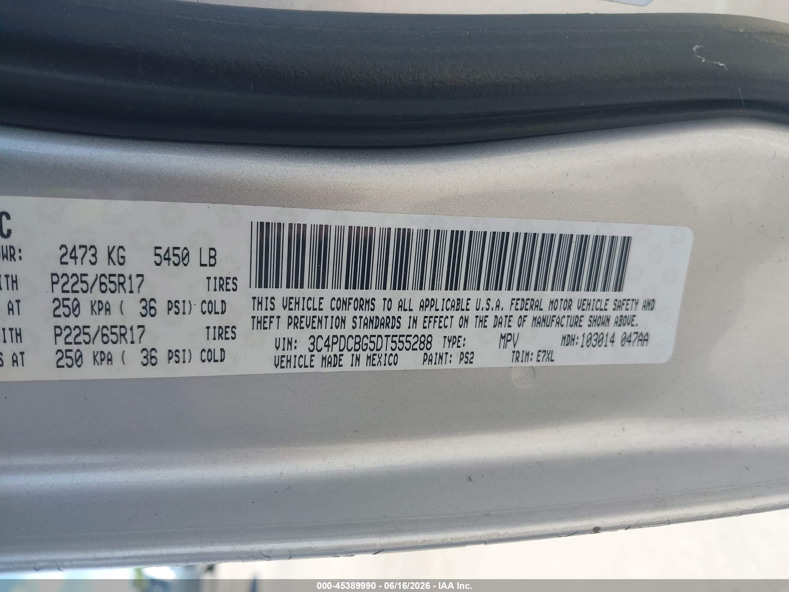 2013 Dodge Journey Sxt Silver vin: 3C4PDCBG5DT555288