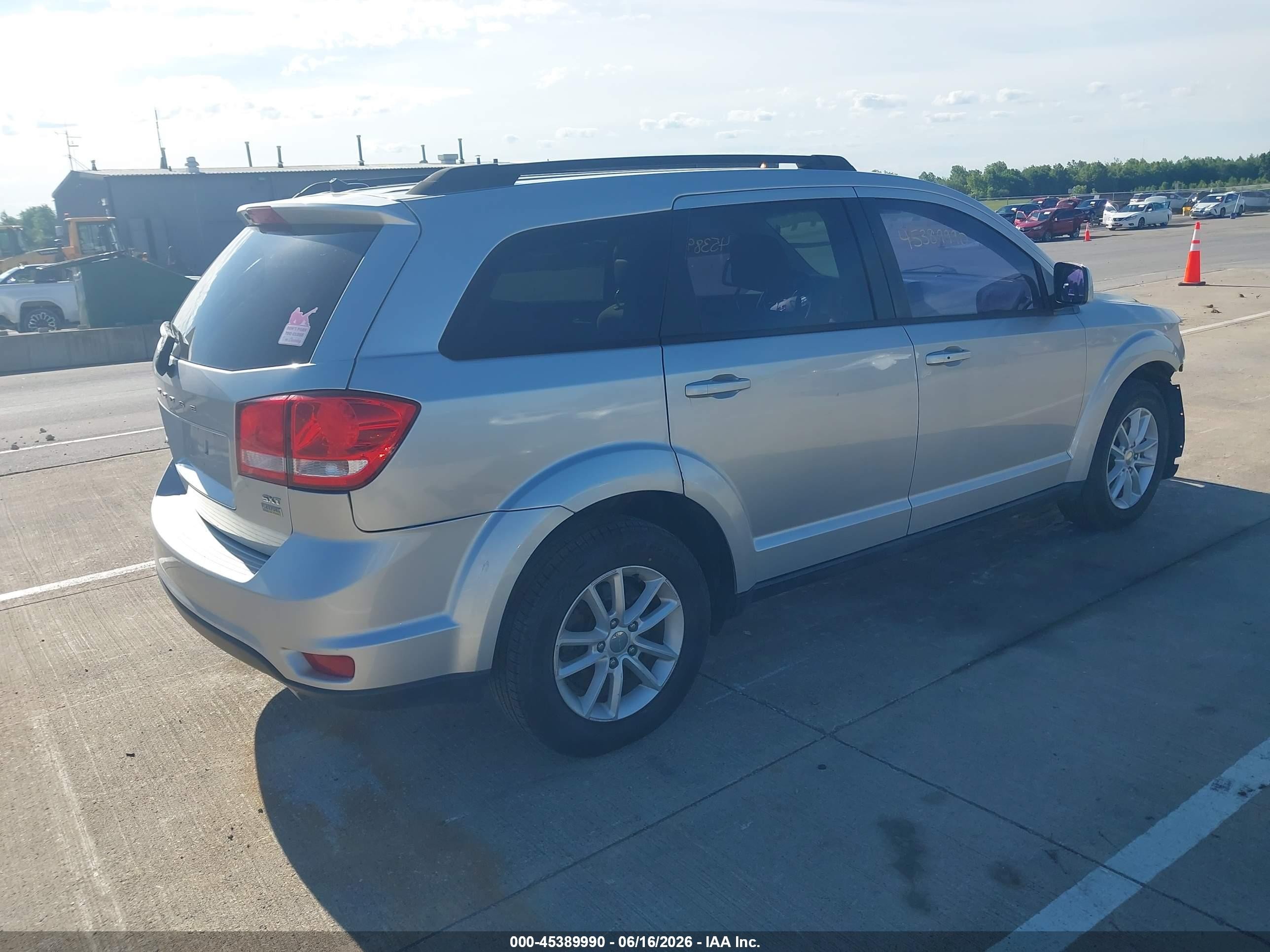 2013 Dodge Journey Sxt Silver vin: 3C4PDCBG5DT555288