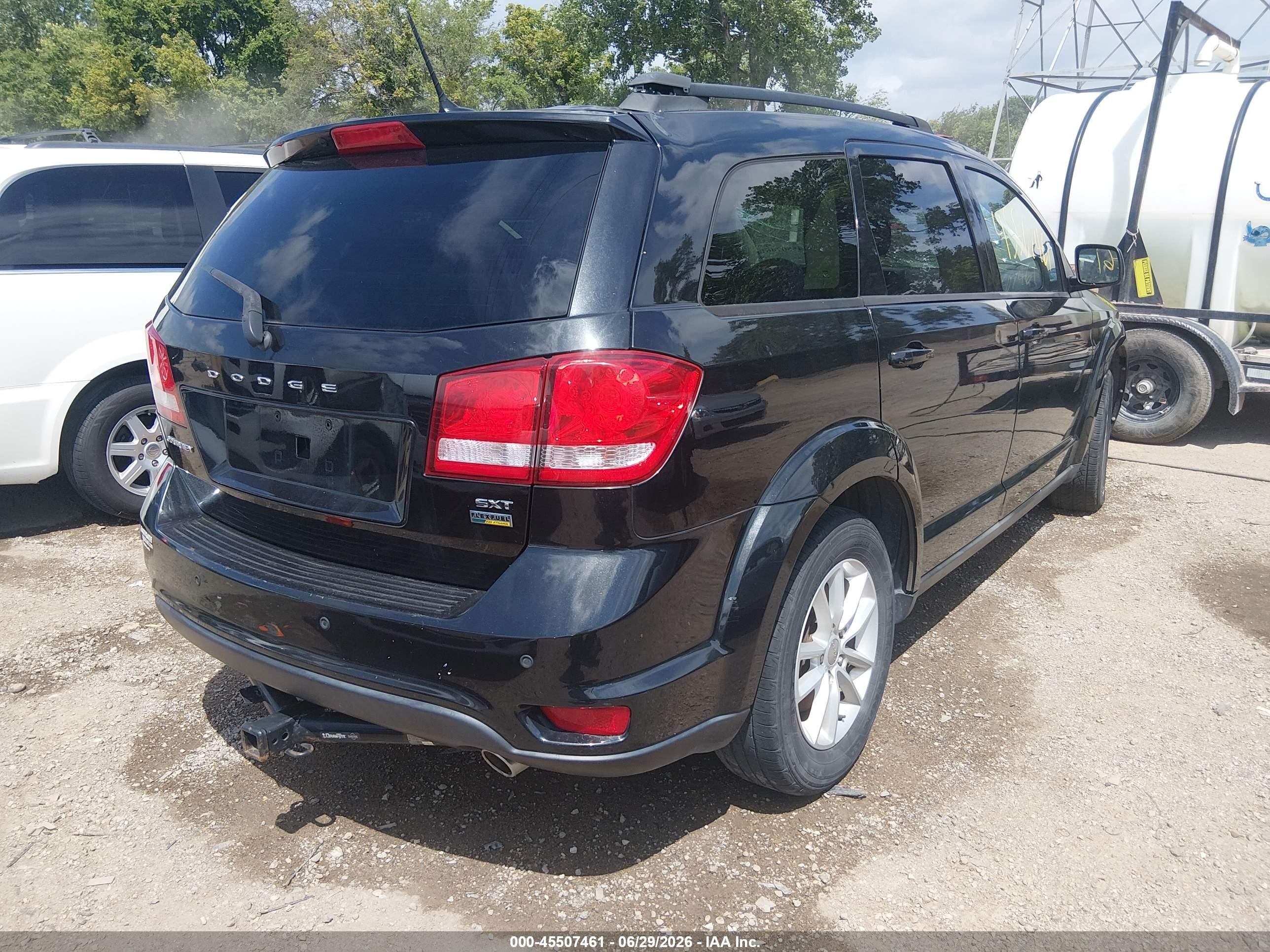 2013 Dodge Journey Sxt Black vin: 3C4PDCBG5DT555419