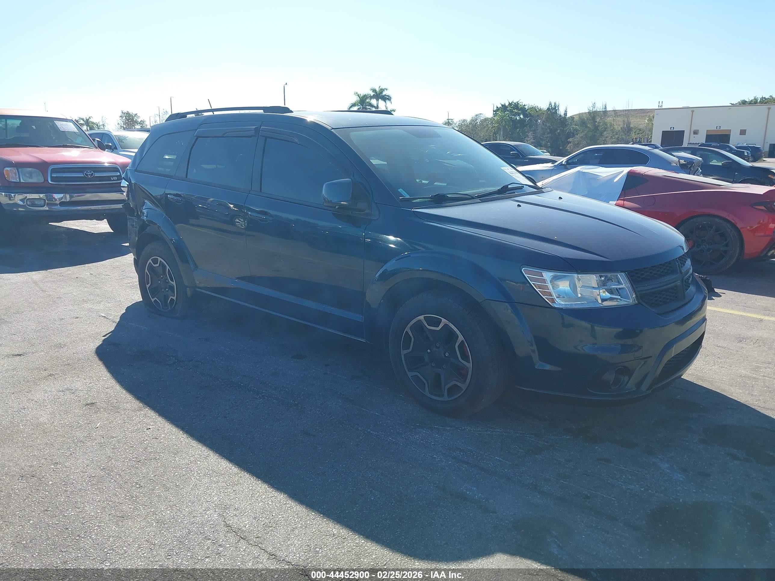 2013 Dodge Journey Sxt Green vin: 3C4PDCBG5DT571006