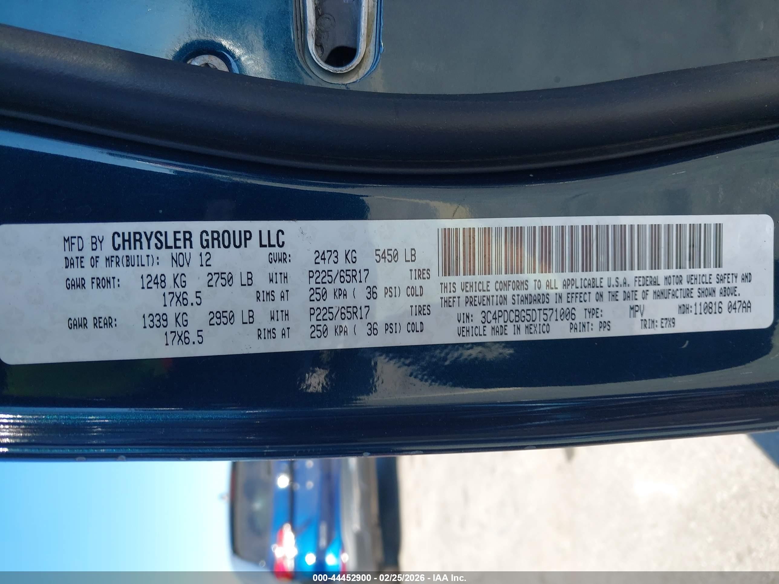 2013 Dodge Journey Sxt Green vin: 3C4PDCBG5DT571006