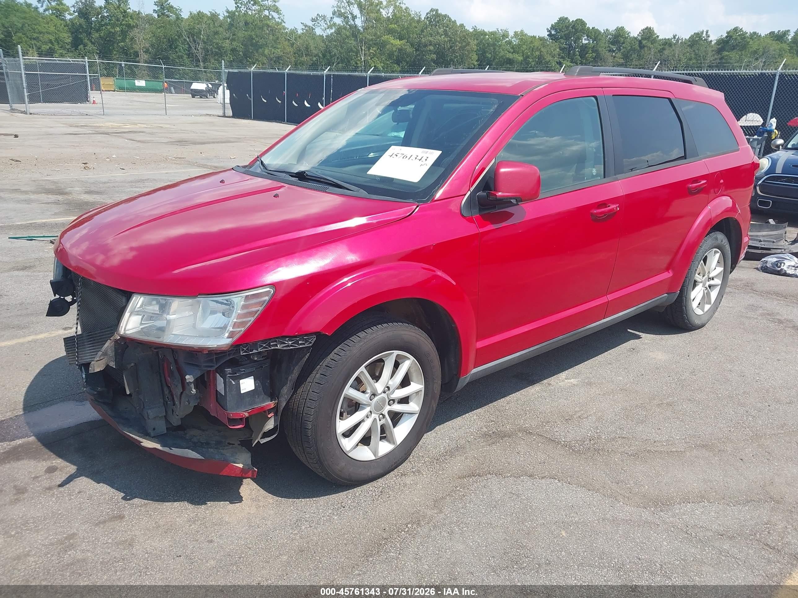 2014 Dodge Journey Sxt Red vin: 3C4PDCBG5ET142823