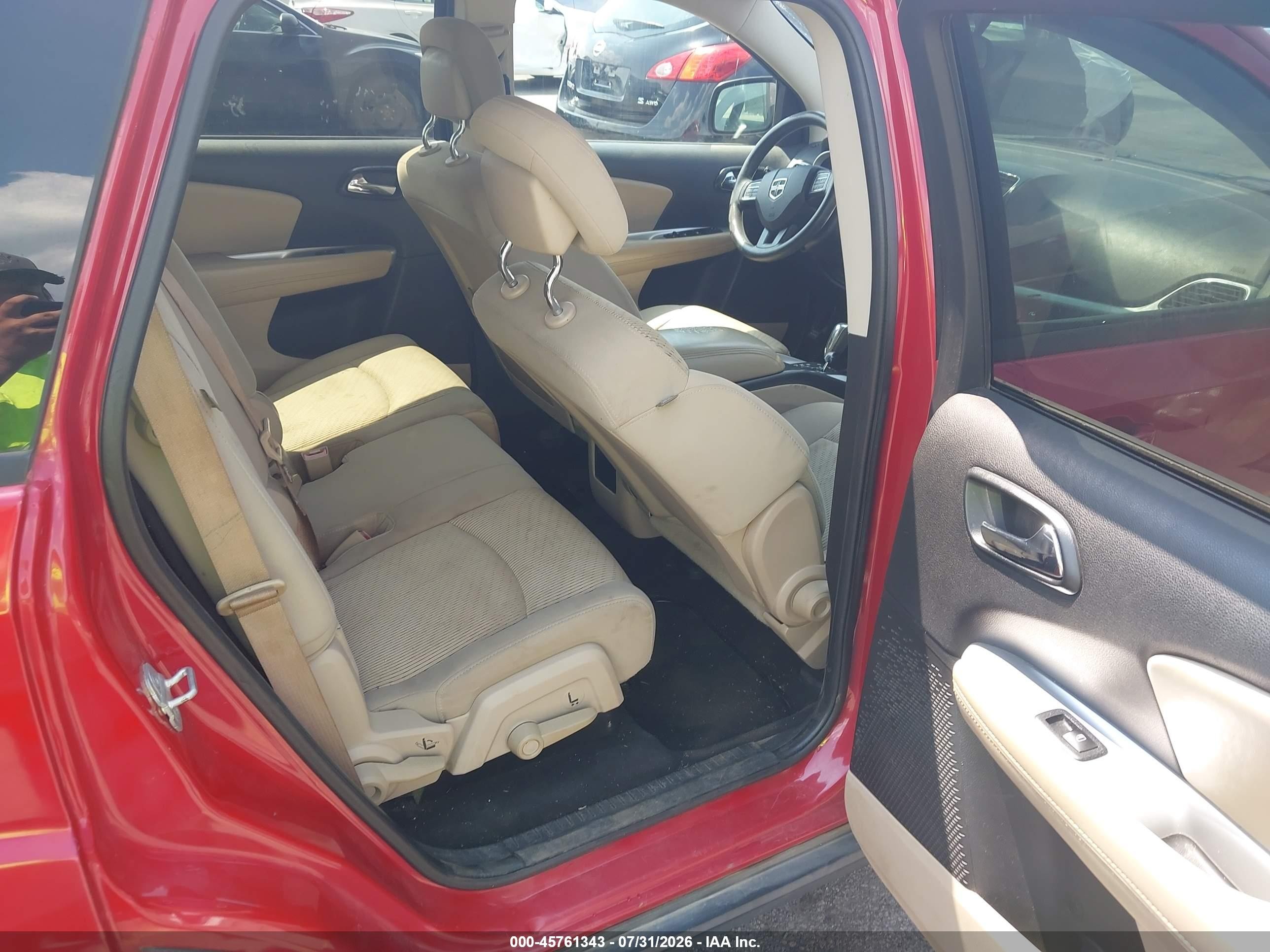 2014 Dodge Journey Sxt Red vin: 3C4PDCBG5ET142823
