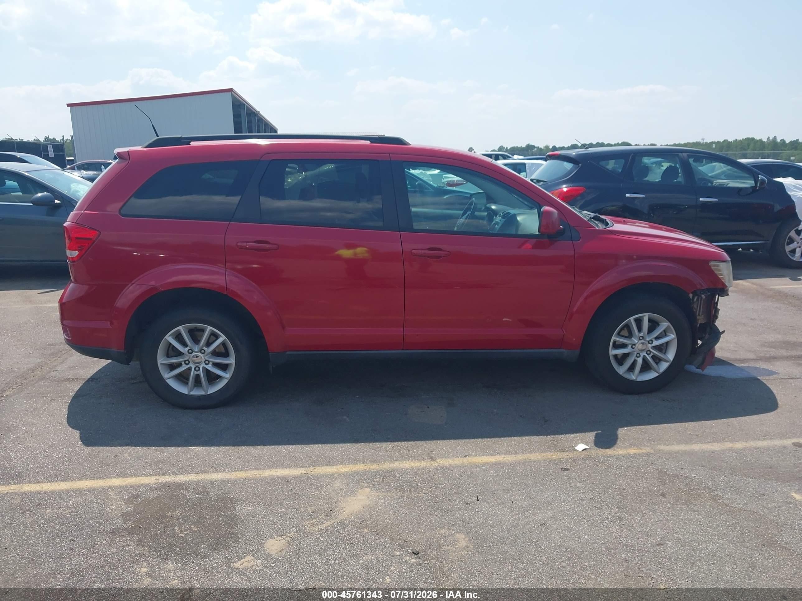 2014 Dodge Journey Sxt Red vin: 3C4PDCBG5ET142823