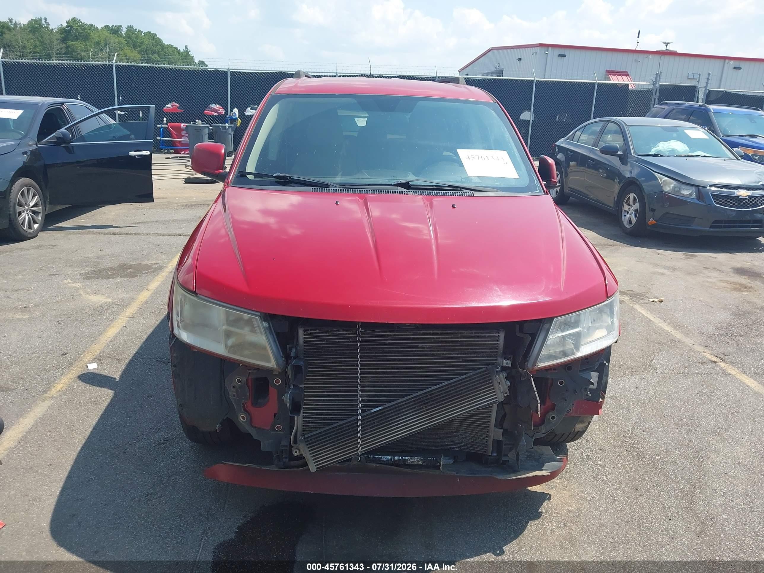 2014 Dodge Journey Sxt Red vin: 3C4PDCBG5ET142823