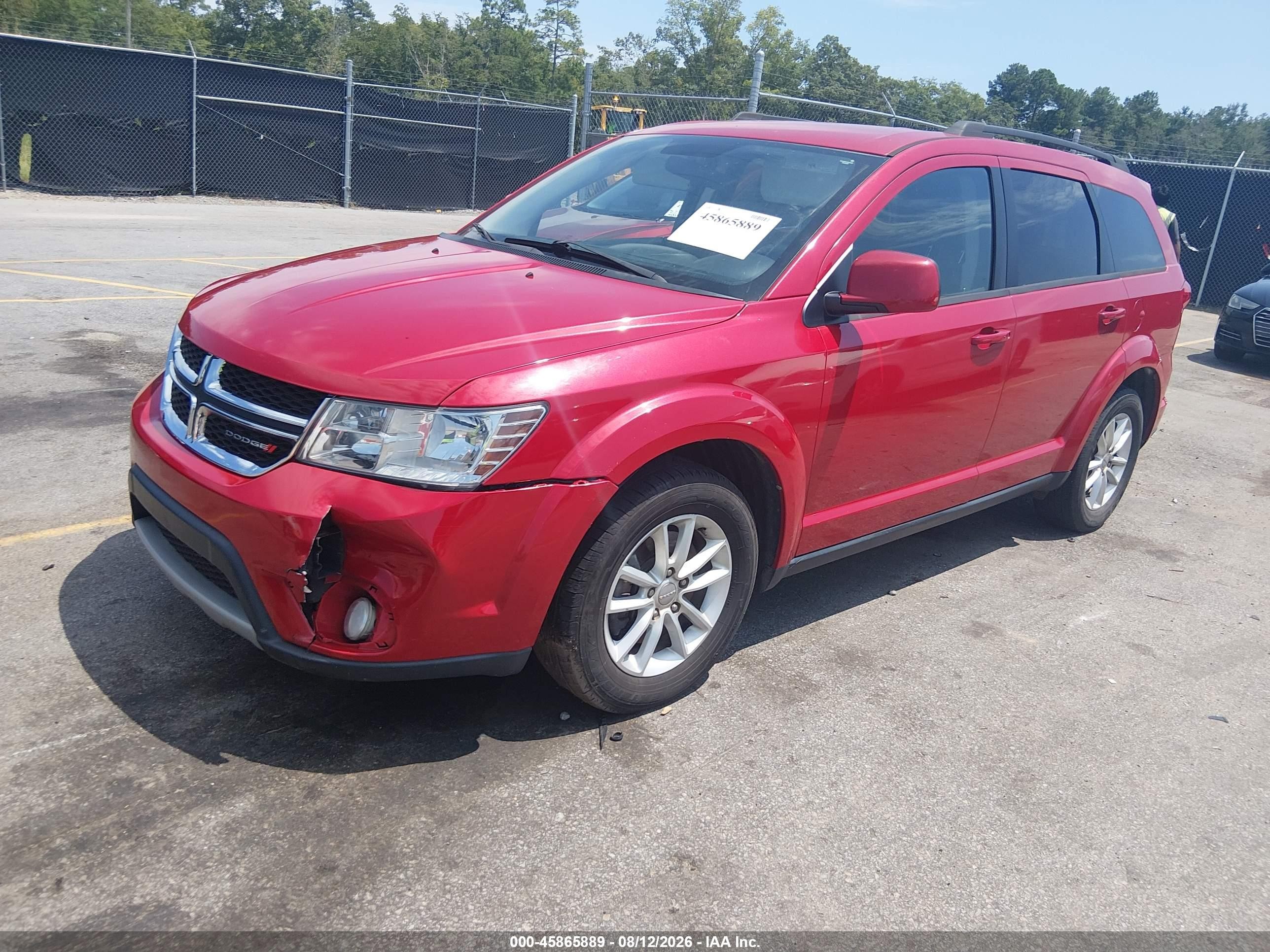 2014 Dodge Journey Sxt Red vin: 3C4PDCBG5ET178396