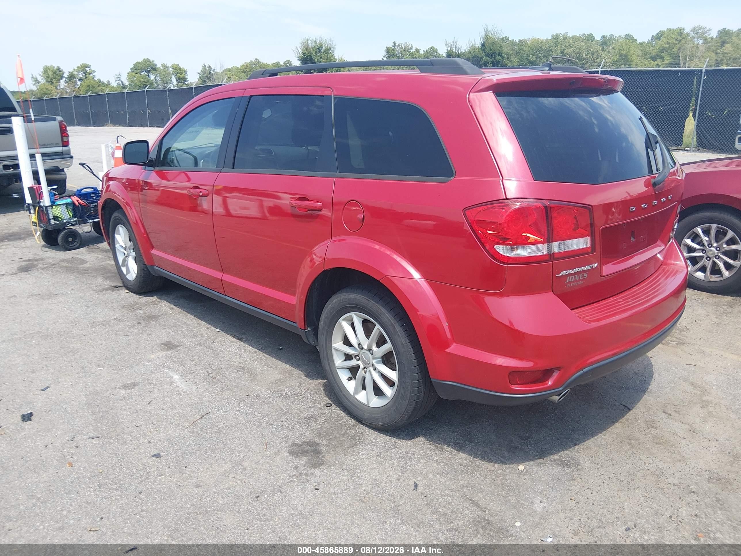 2014 Dodge Journey Sxt Red vin: 3C4PDCBG5ET178396