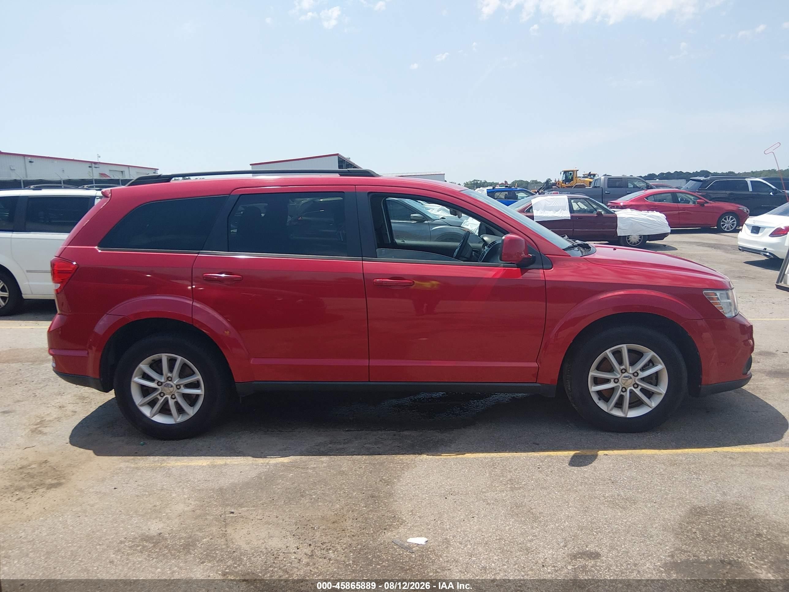 2014 Dodge Journey Sxt Red vin: 3C4PDCBG5ET178396