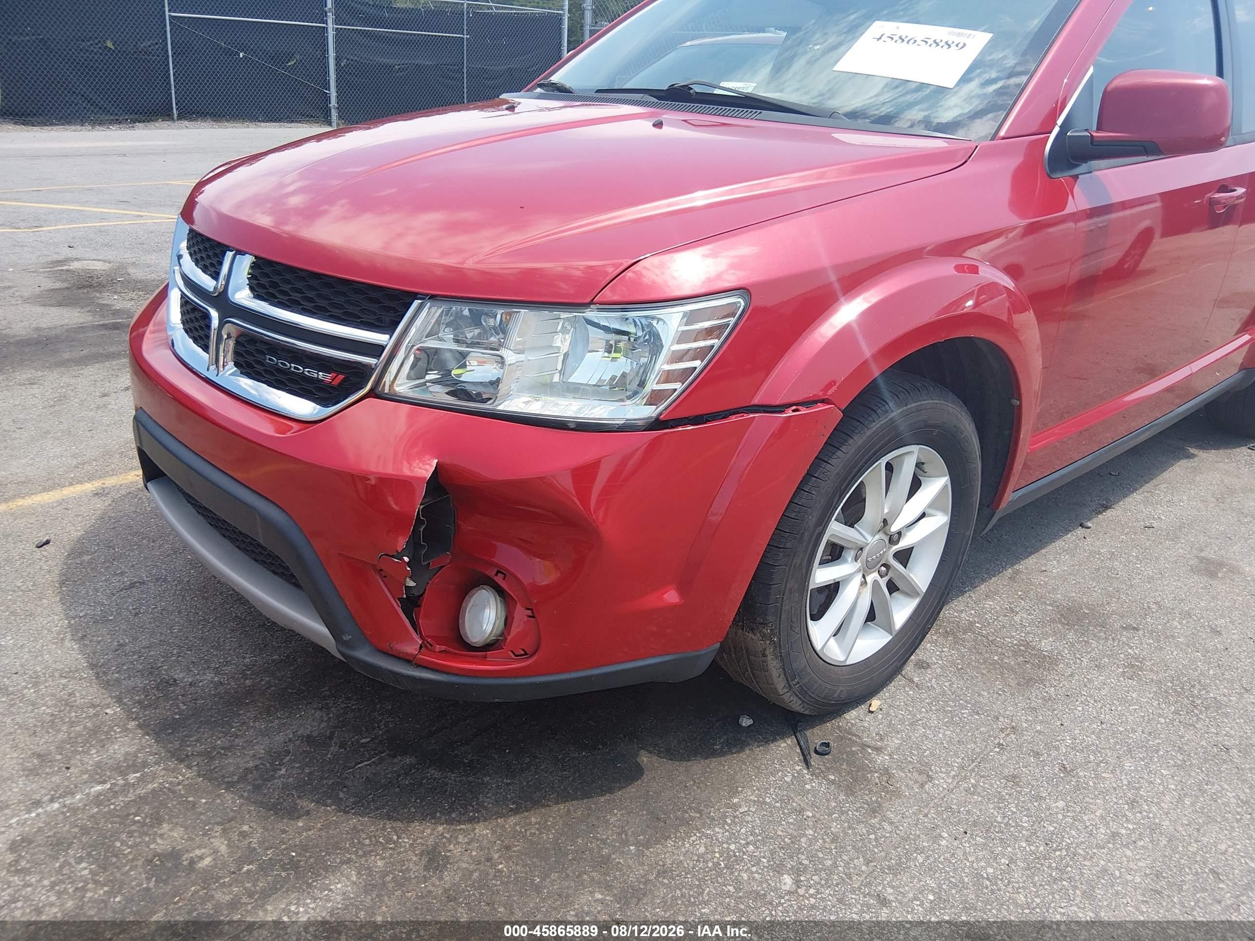 2014 Dodge Journey Sxt Red vin: 3C4PDCBG5ET178396
