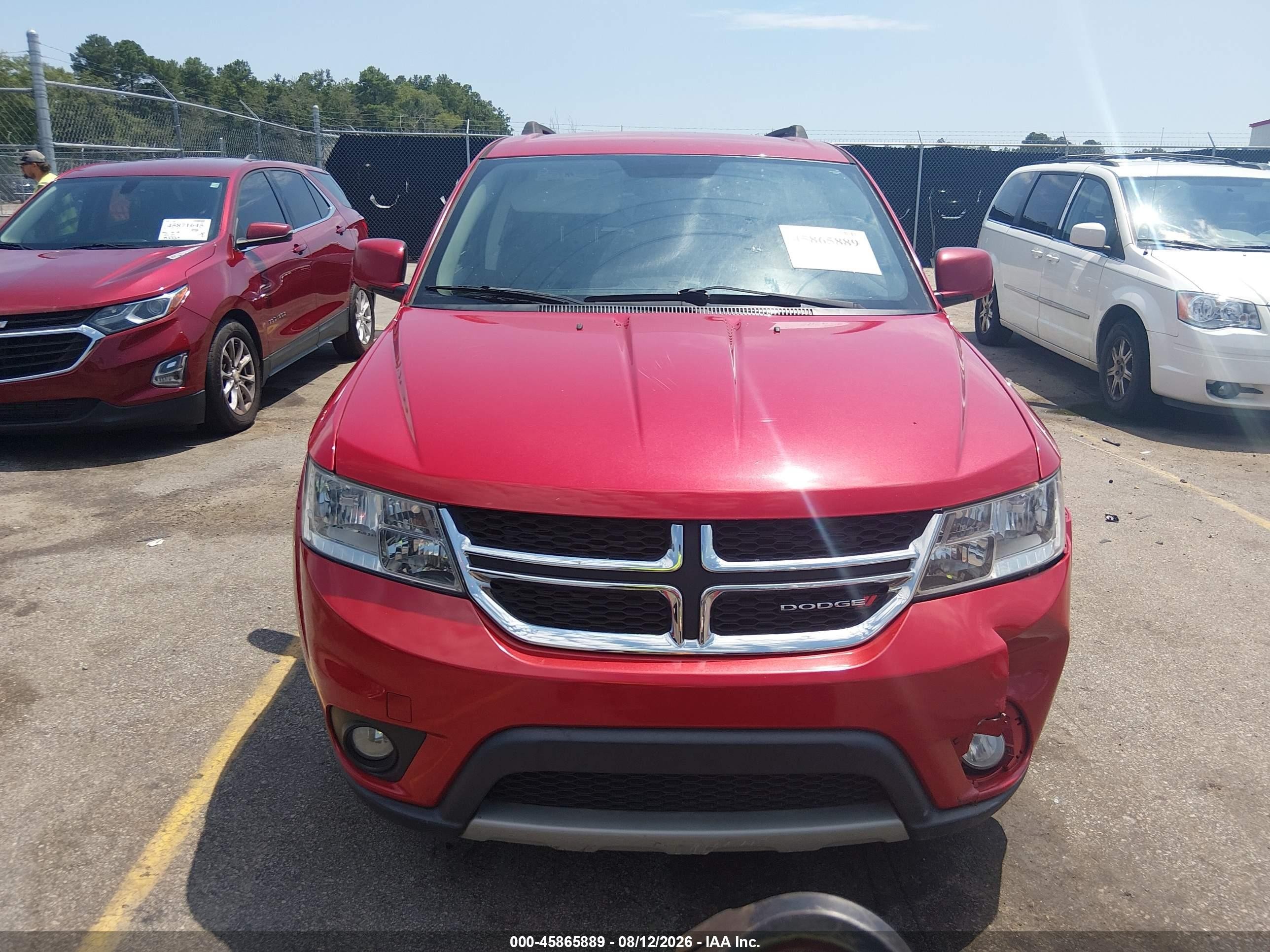 2014 Dodge Journey Sxt Red vin: 3C4PDCBG5ET178396