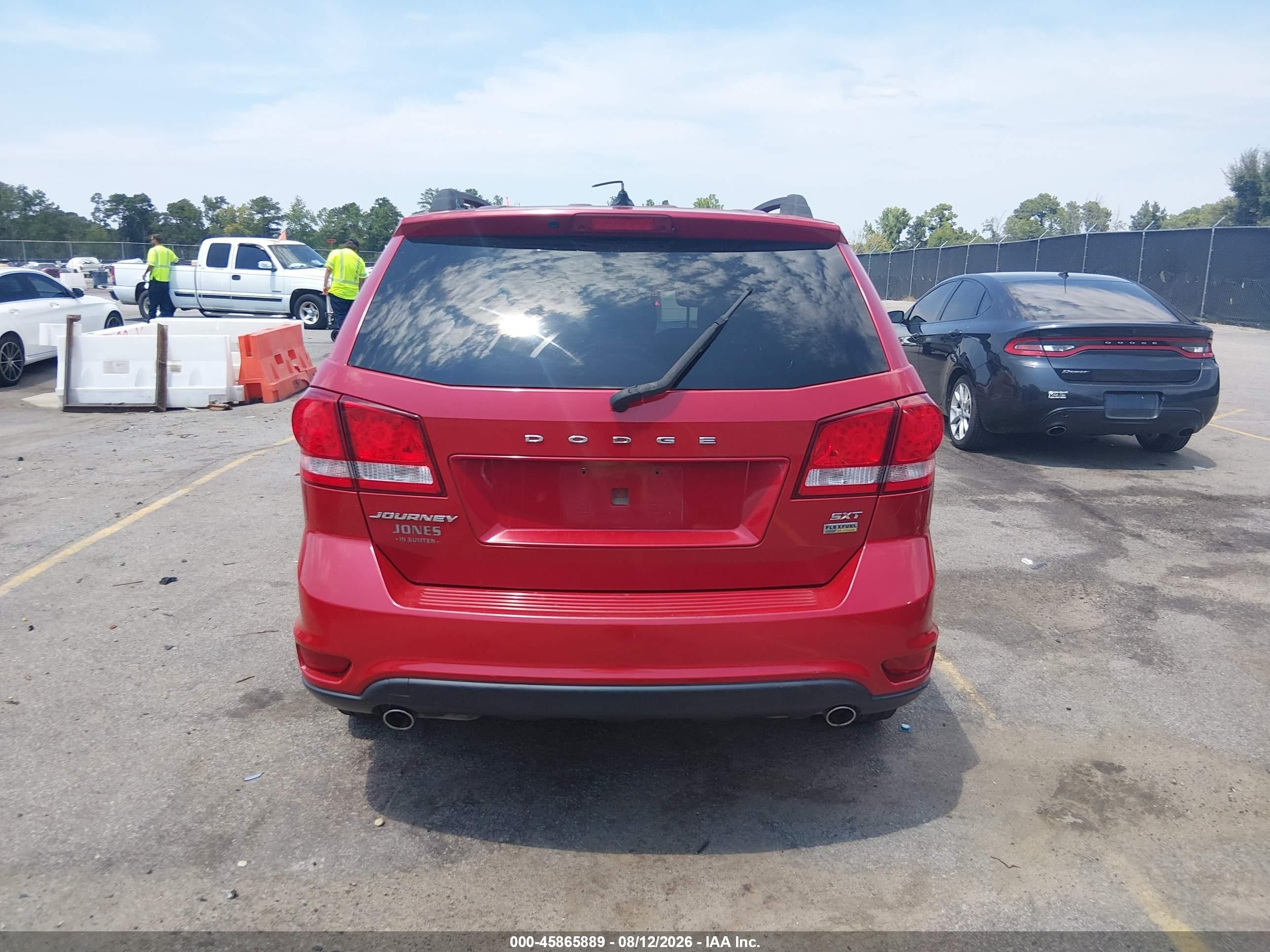 2014 Dodge Journey Sxt Red vin: 3C4PDCBG5ET178396