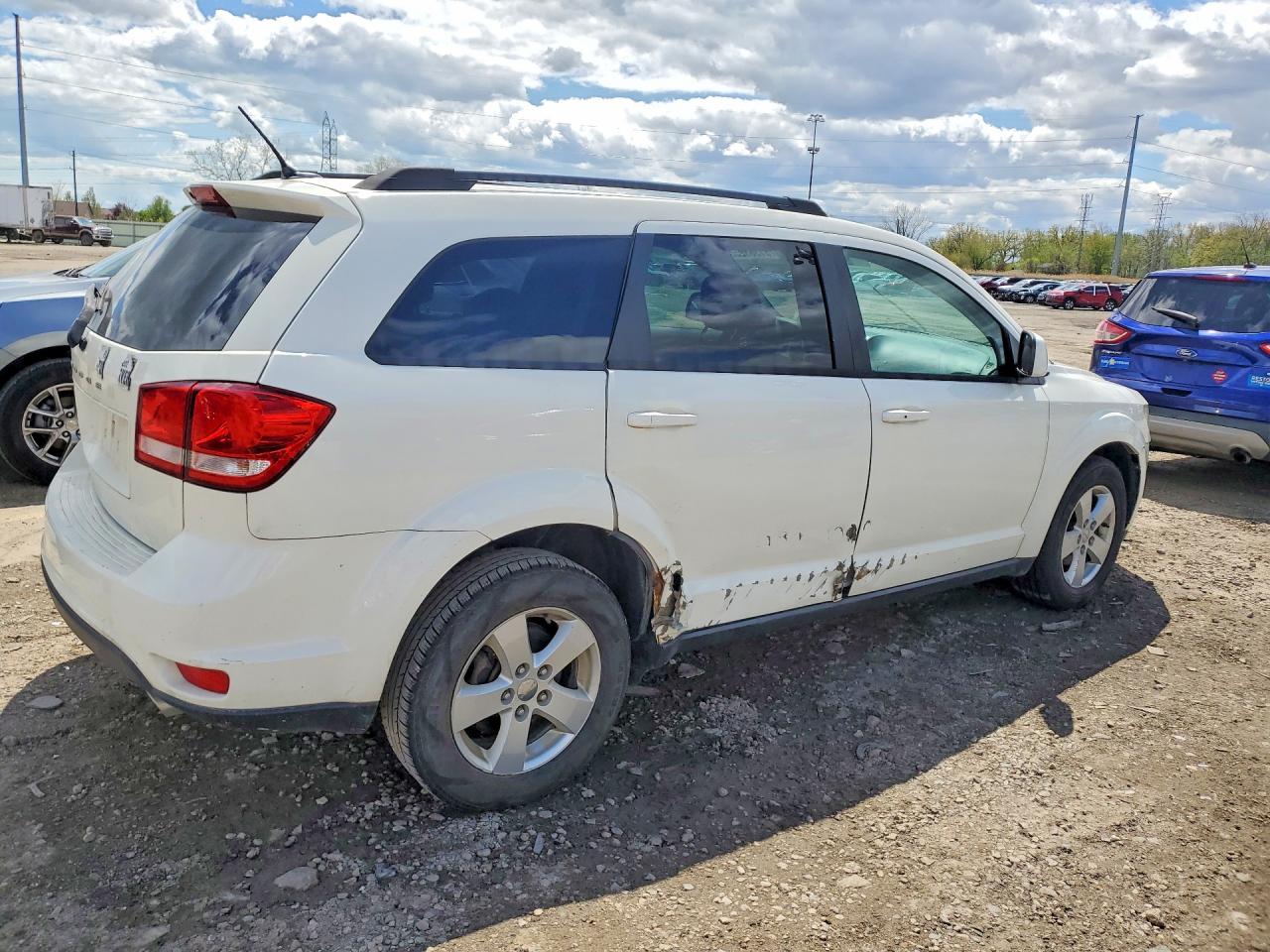 2012 Dodge Journey Sxt White vin: 3C4PDCBG6CT180316