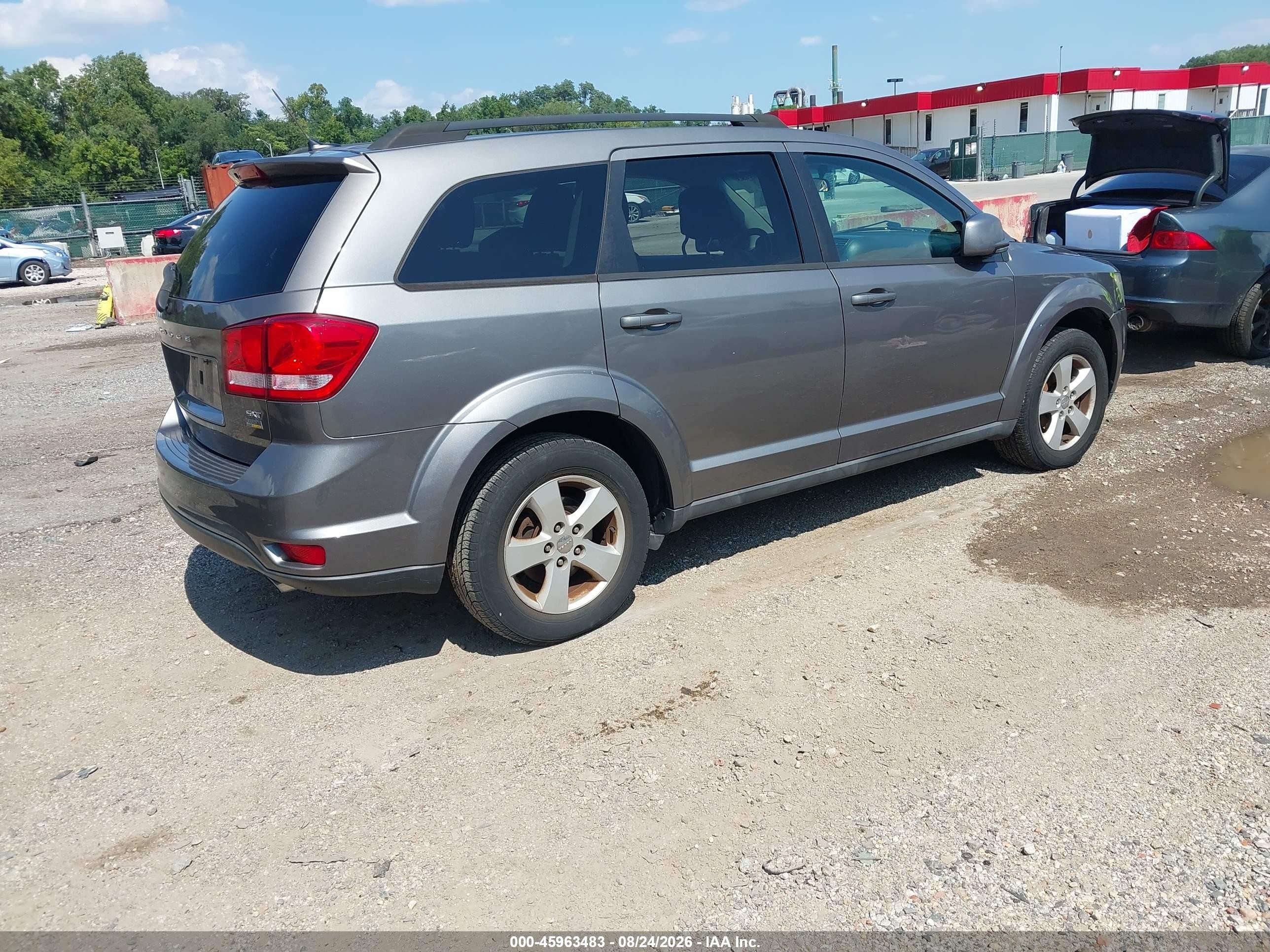 2012 Dodge Journey Sxt Gray vin: 3C4PDCBG6CT244967