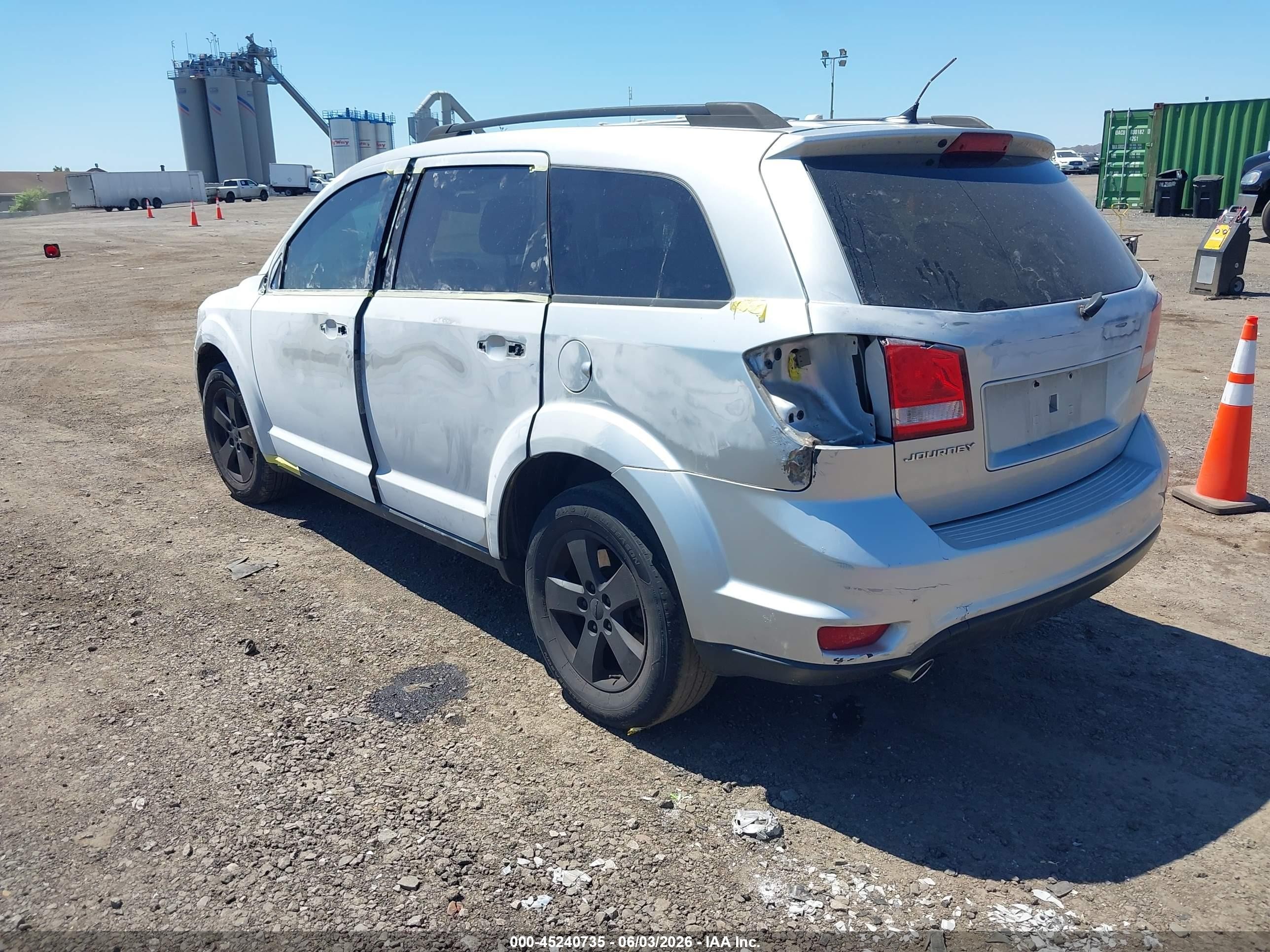2012 Dodge Journey Sxt Gray vin: 3C4PDCBG6CT393282
