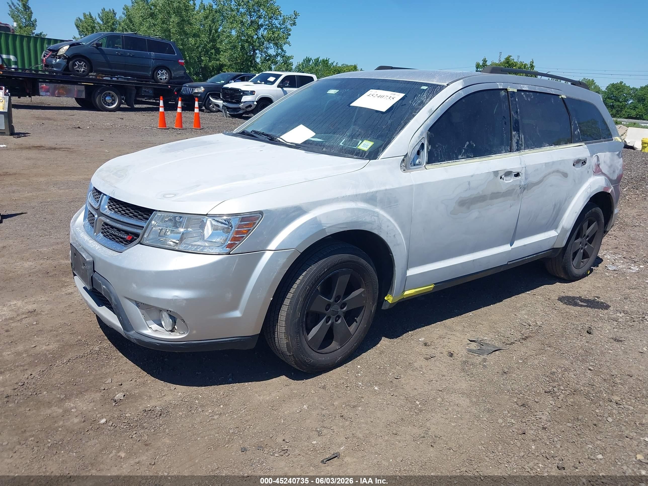2012 Dodge Journey Sxt Gray vin: 3C4PDCBG6CT393282