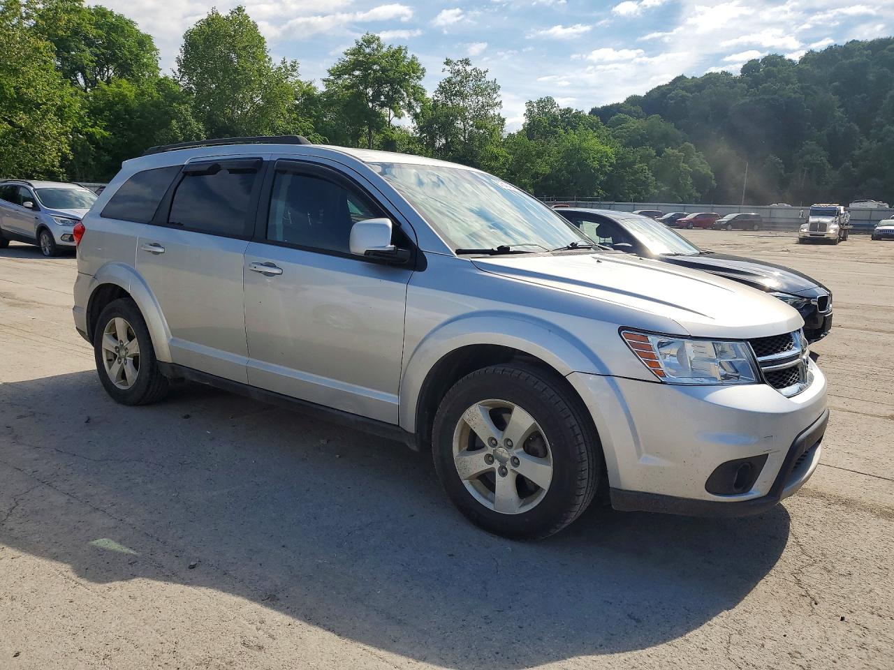 2012 Dodge Journey Sxt Silver vin: 3C4PDCBG6CT396215