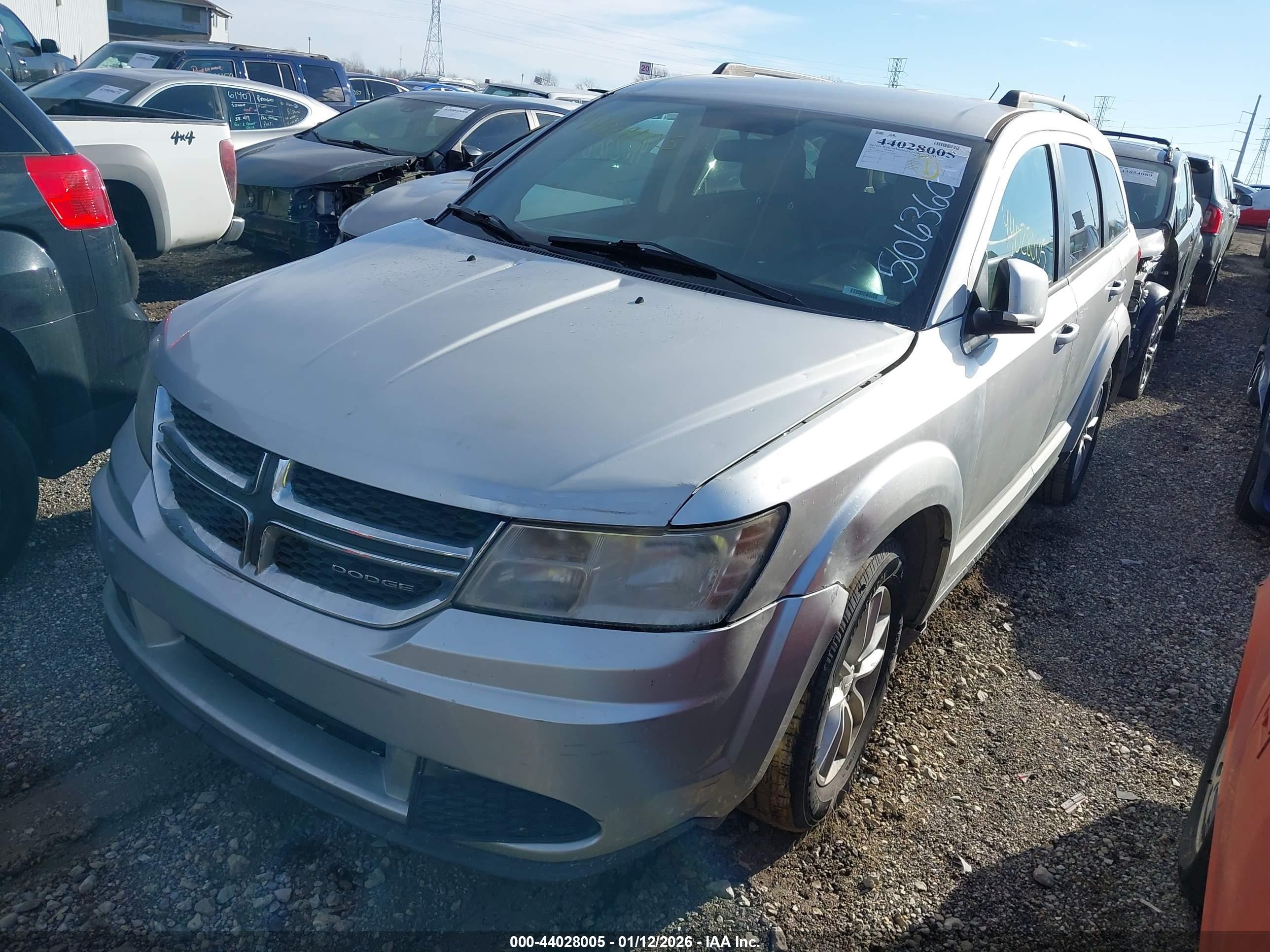 2013 Dodge Journey Sxt Silver vin: 3C4PDCBG6DT506360